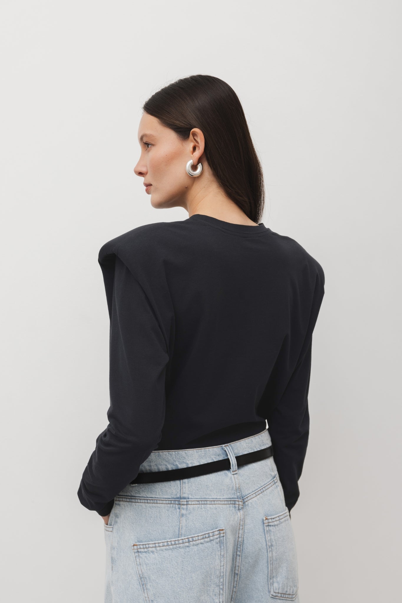 Longsleeve Honia Ciemny Grafit