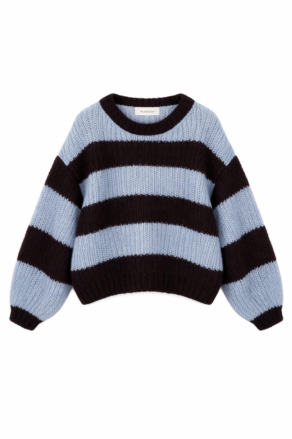 Sweter Narcyza Błękitny-Czekoladowy