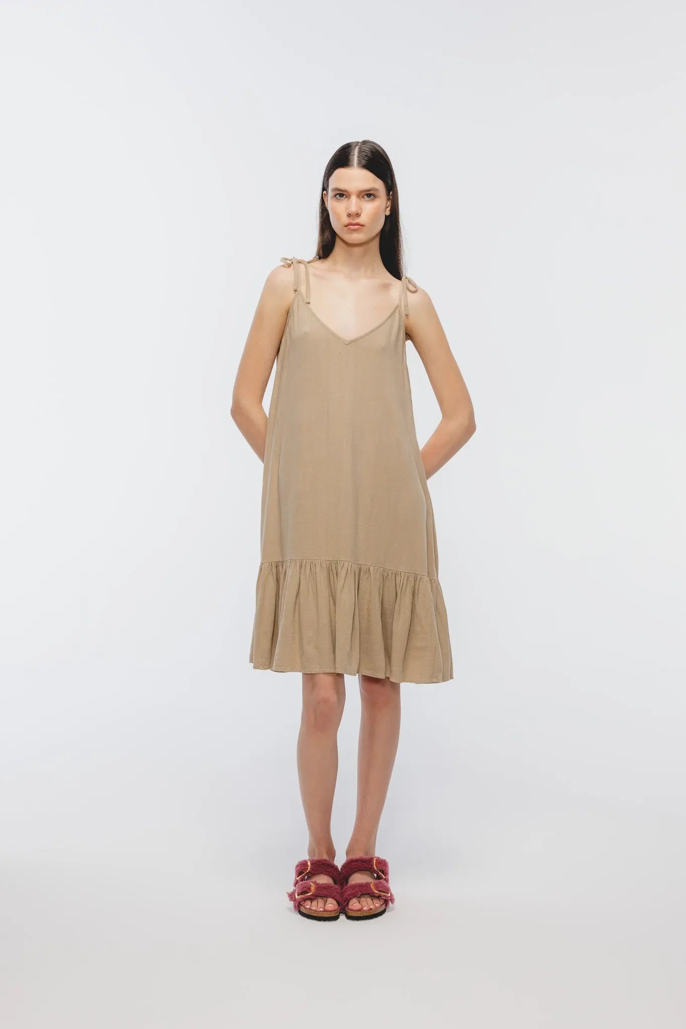 Sukienka Aniela Karmelowy