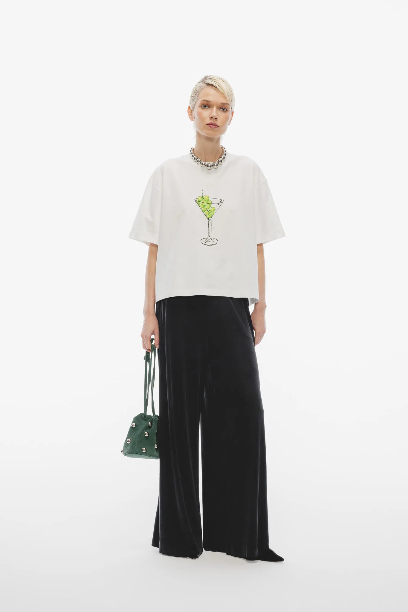 T-shirt Delia Print Off-White