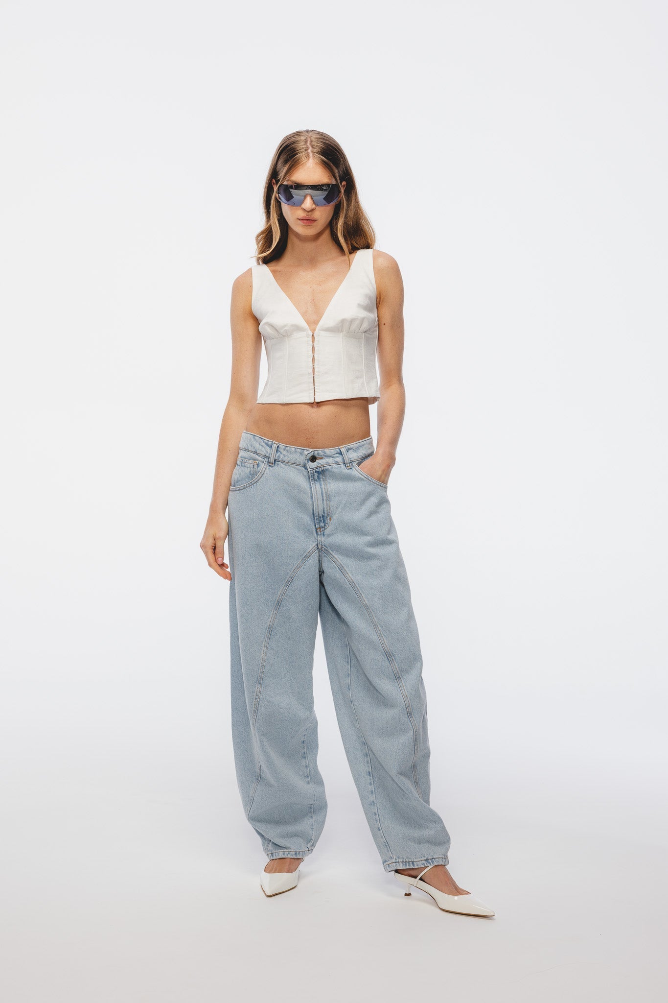 Spodnie Taylor Lodowy