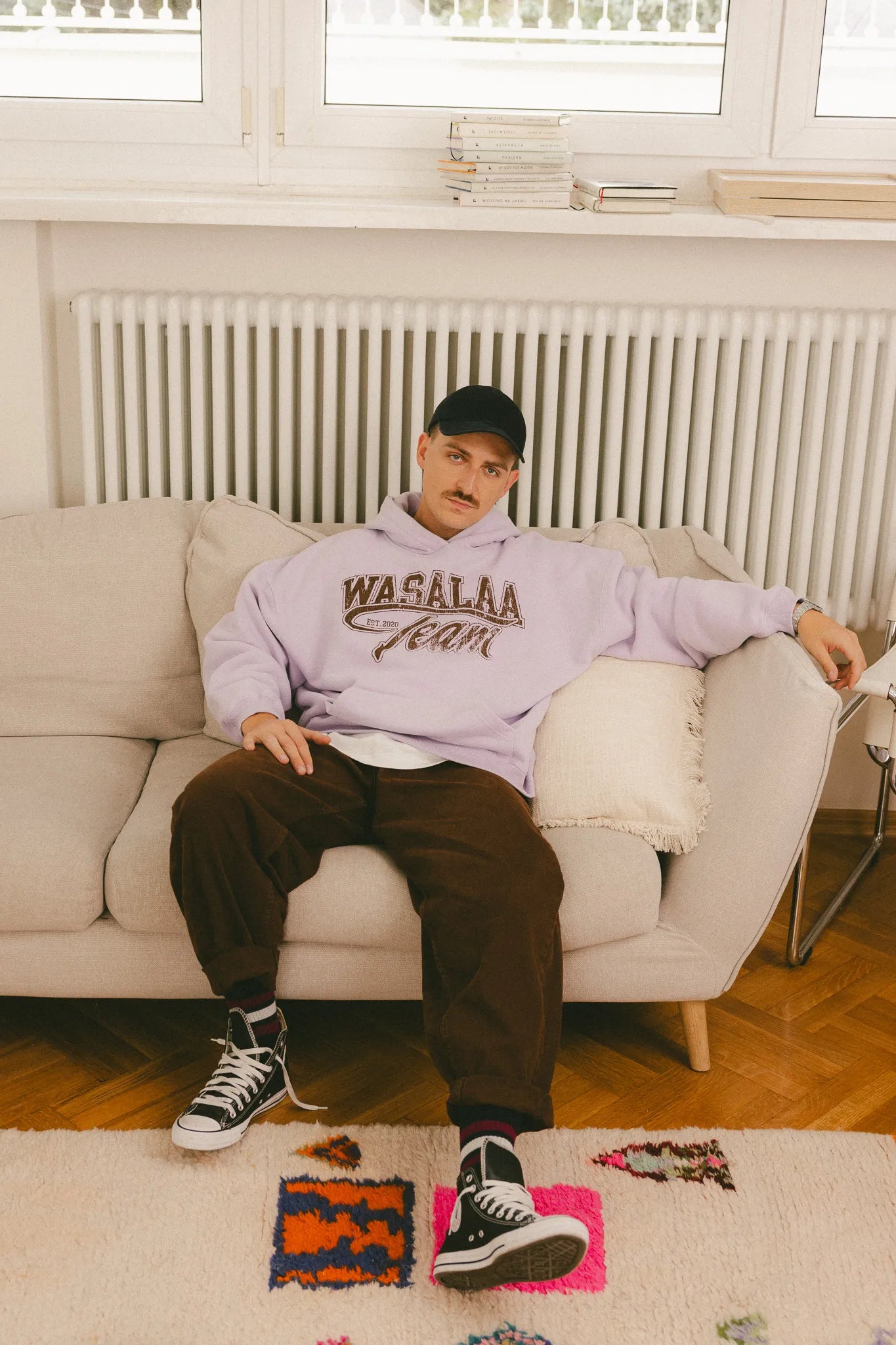 Bluza Kamelia Print Lawendowy