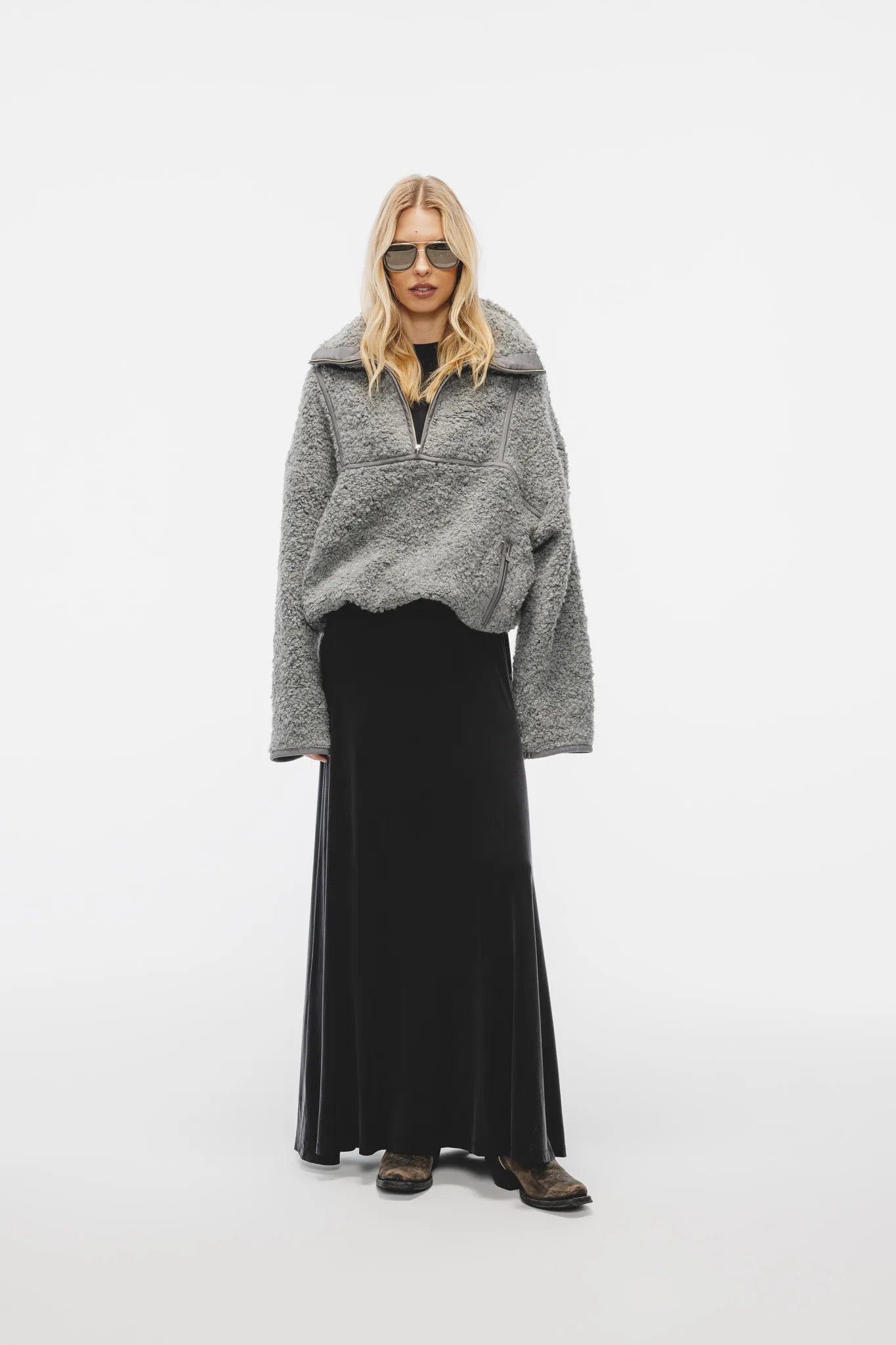 Bluza Elma Teddy Ciemny Szary