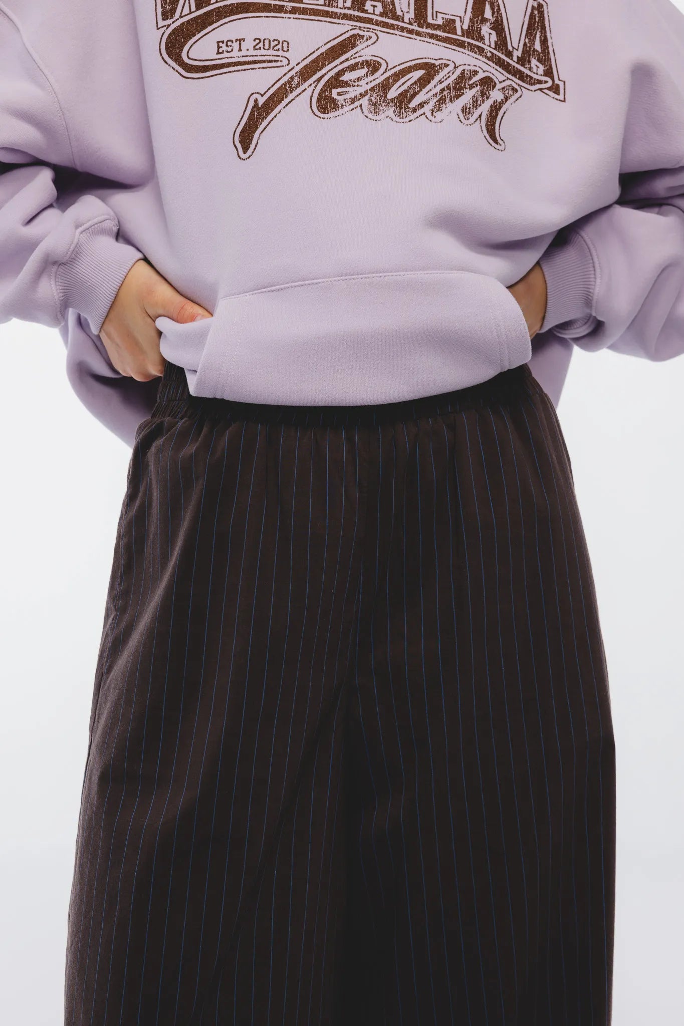 Spodnie Alena Brązowy-Granatowy