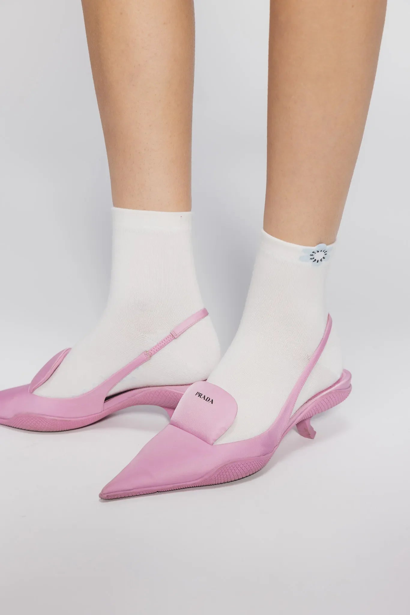 Skarpetki Irenka Off-White/Błękitny