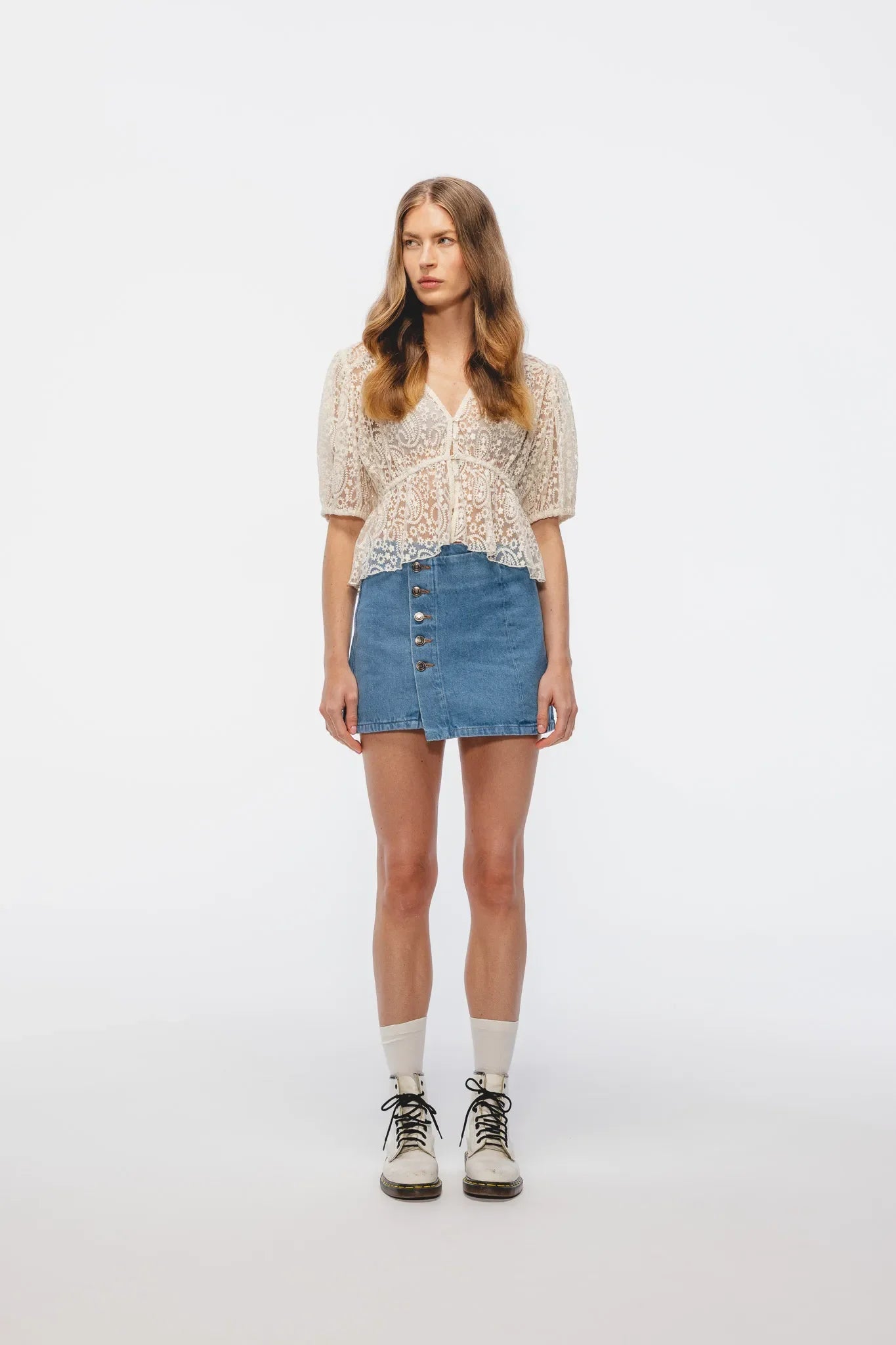 Spódnica Gizela Niebieski