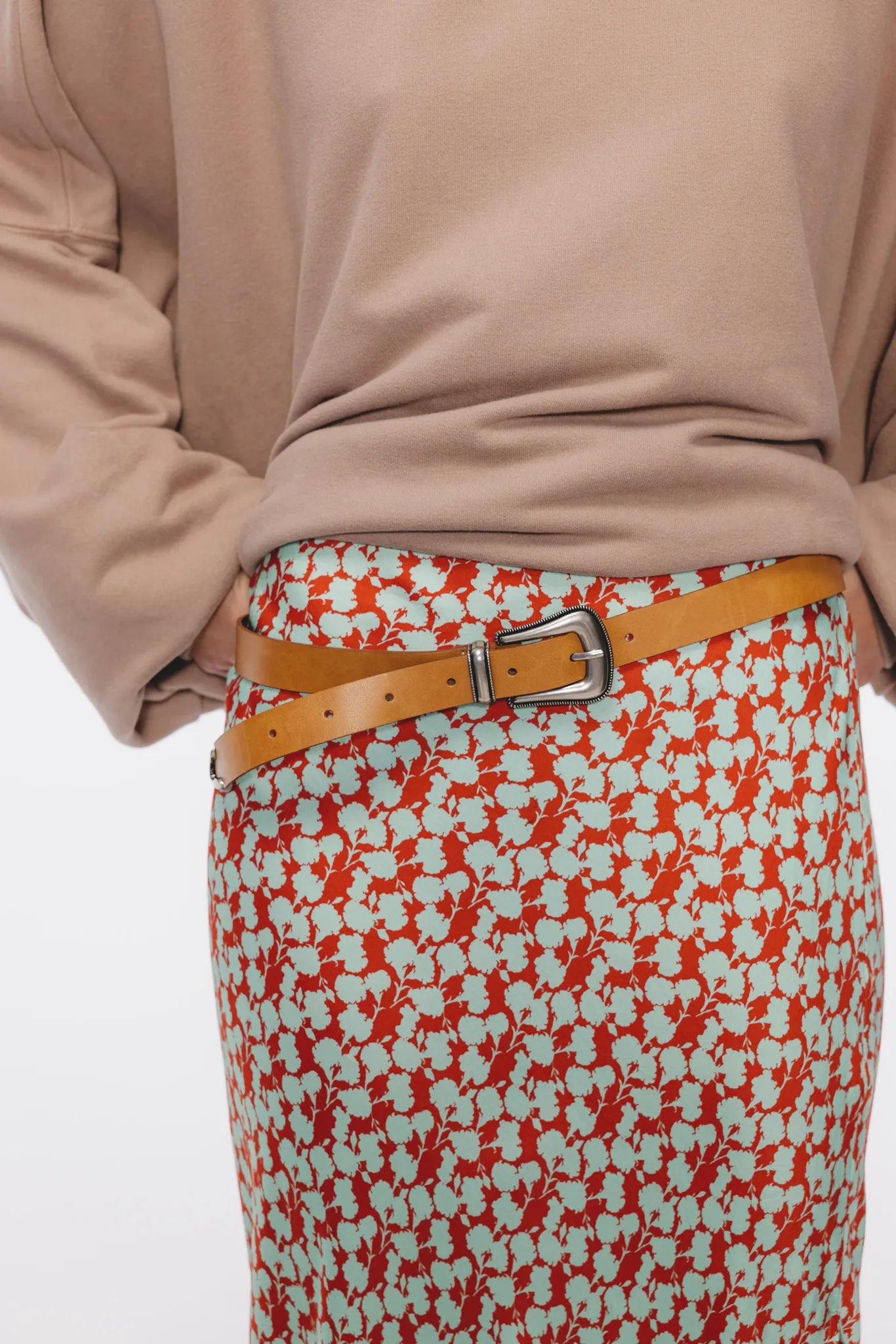 Spódnica Stefa Czerwono-Zielony