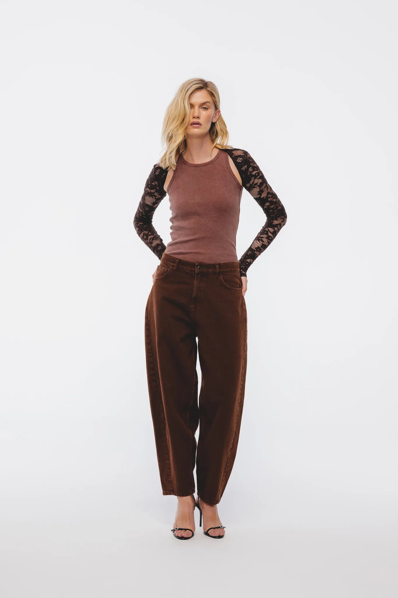 Top Aya Vintage Sprany Cynamonowy