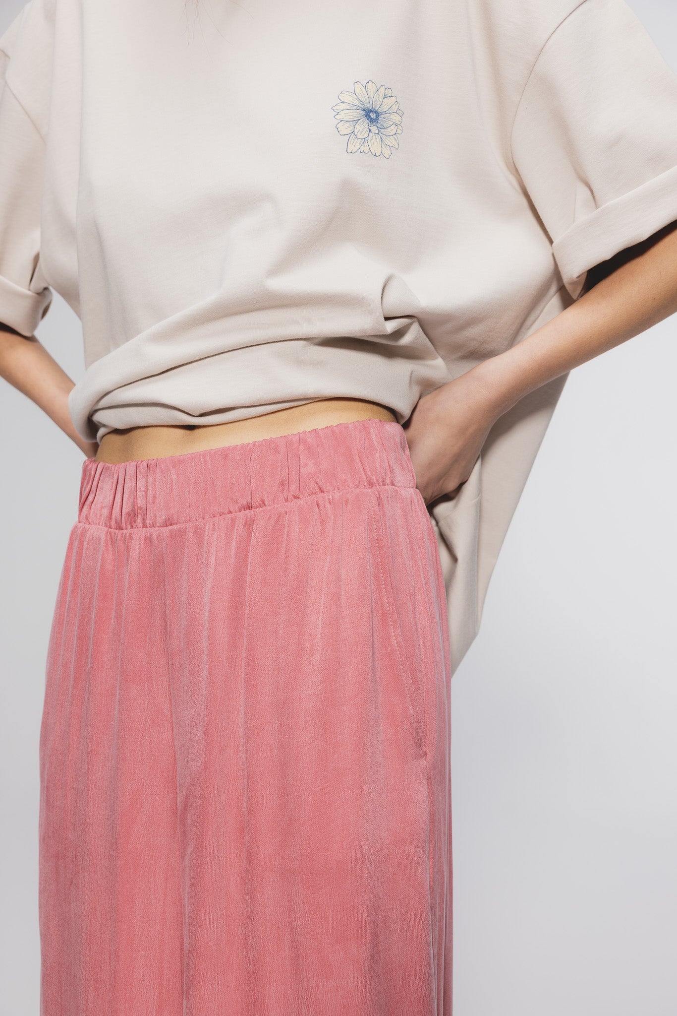 Spodnie Amber Różowy