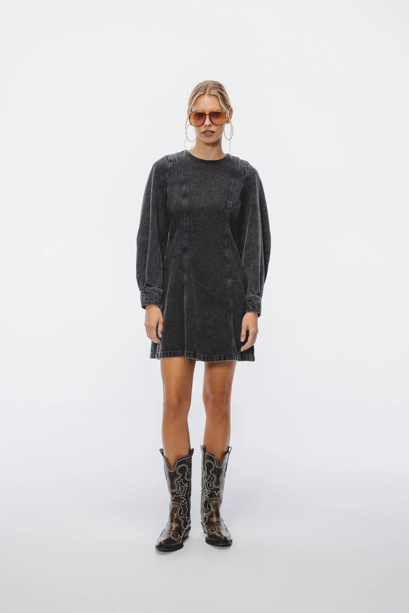 Sukienka Alia denim Szary