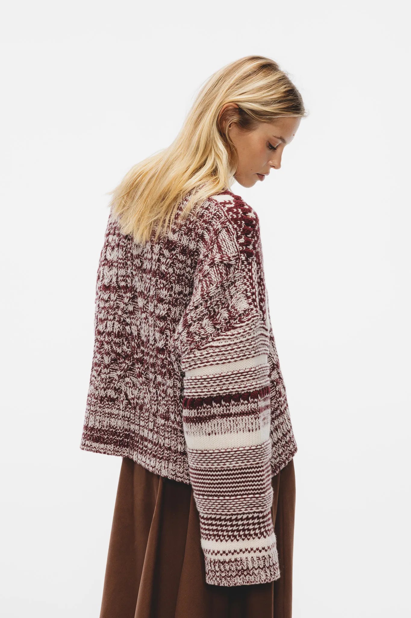 Sweter Asteria Bakłażanowy Melanż