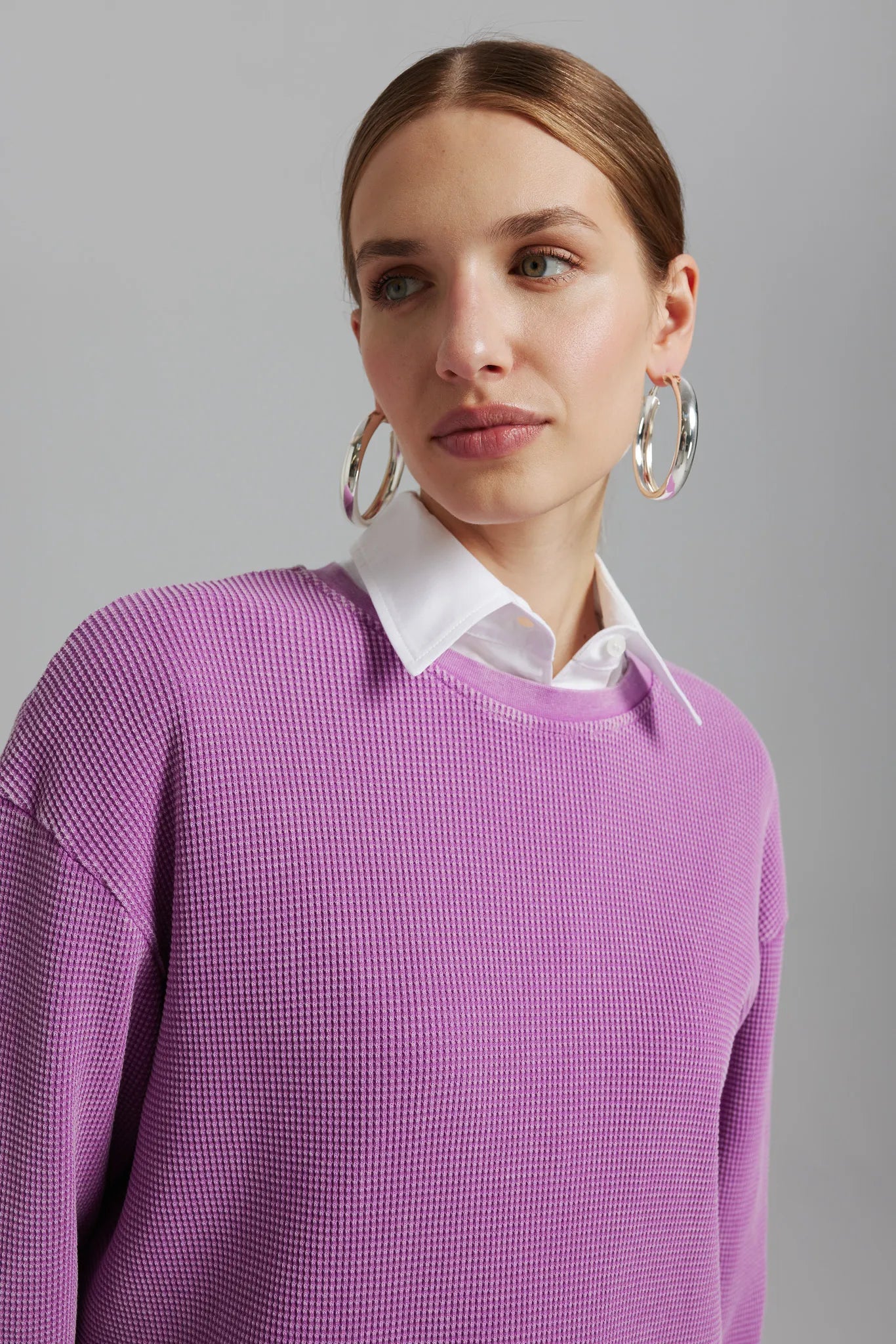 Longsleeve Seweryna Vintage Sprany Jagodowy