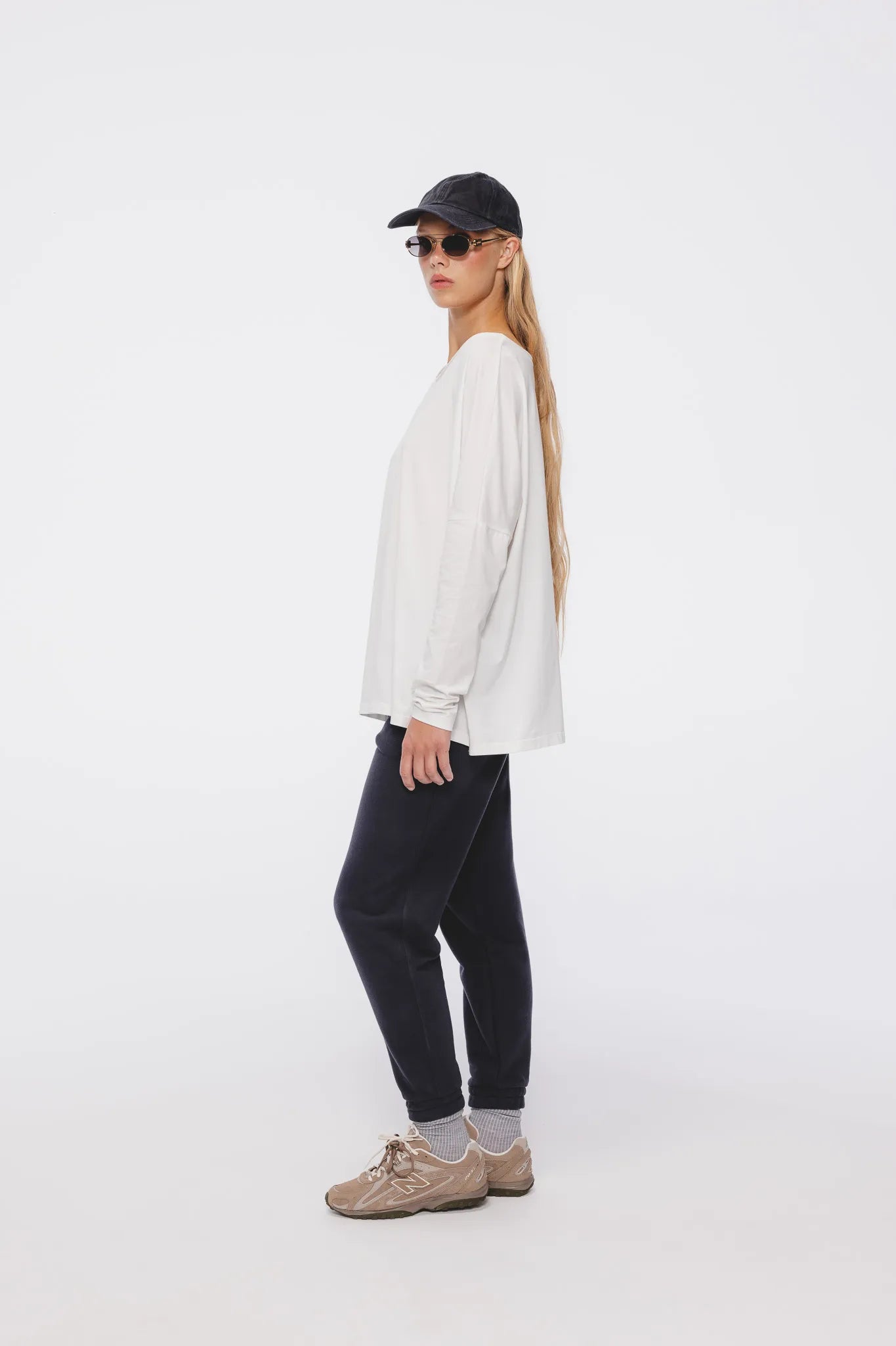 Longsleeve Lila Off-White