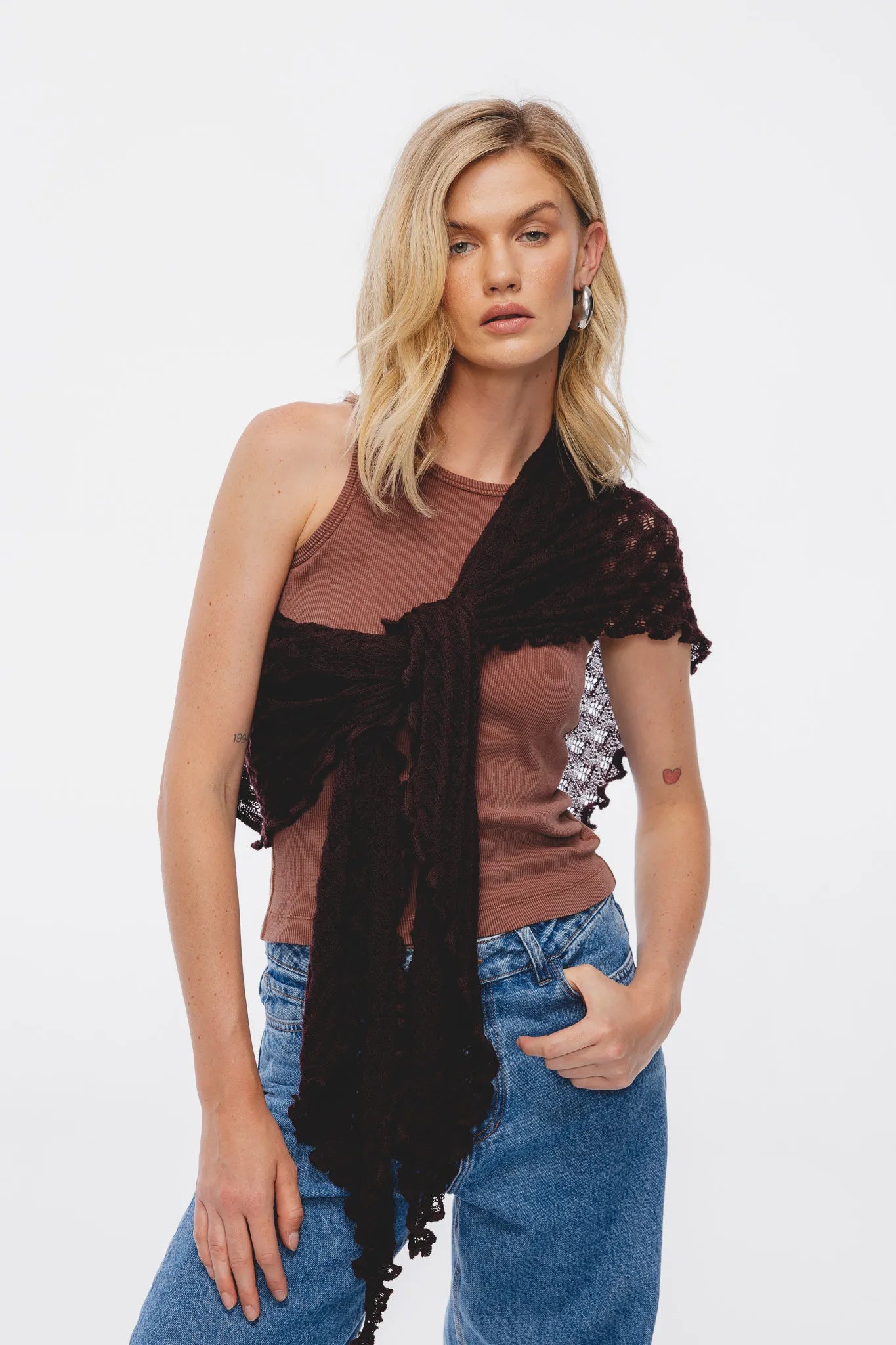 Chusta Kumi Ciemny Czekoladowy