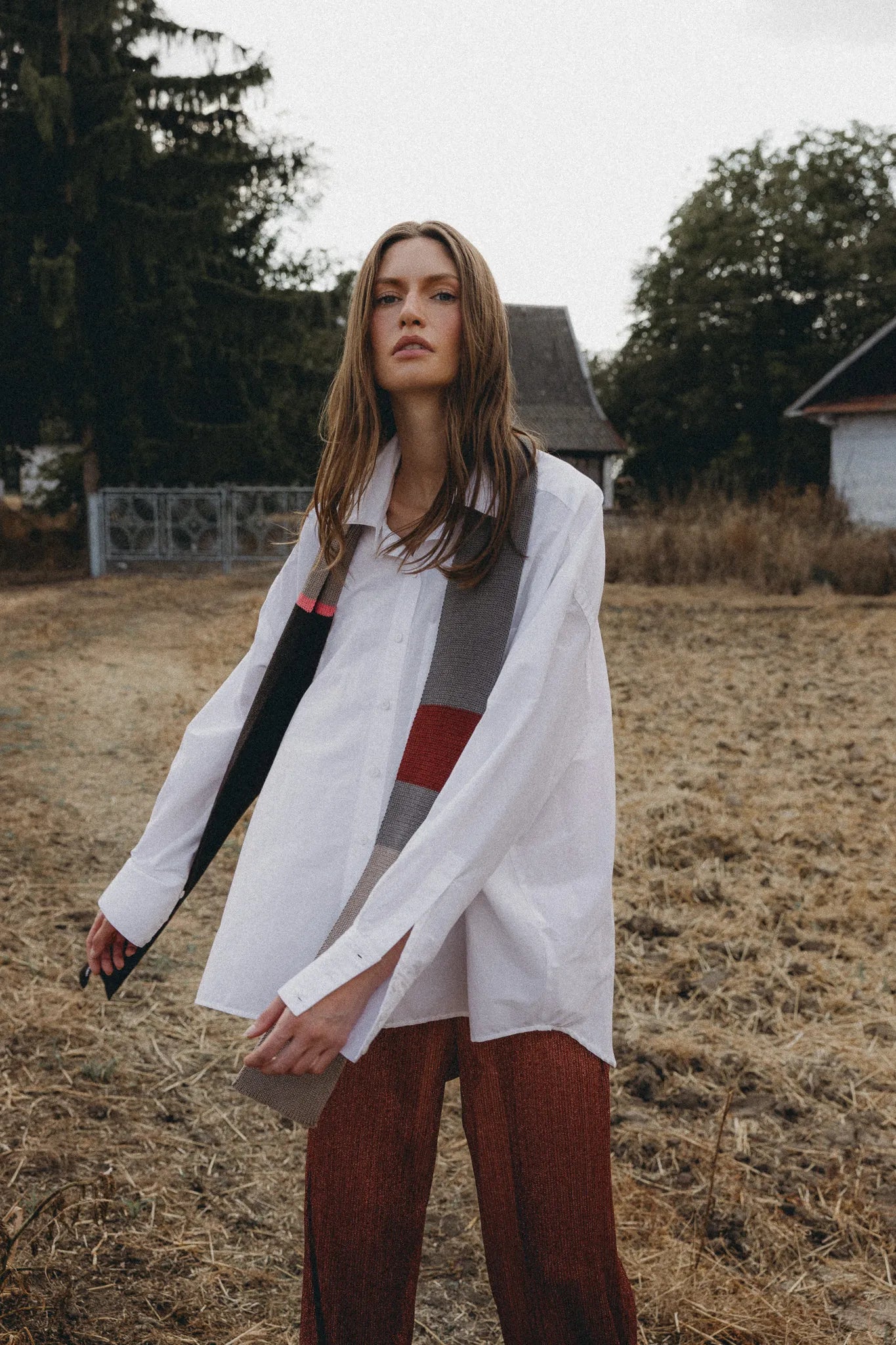 Koszula Aga Haft Biały