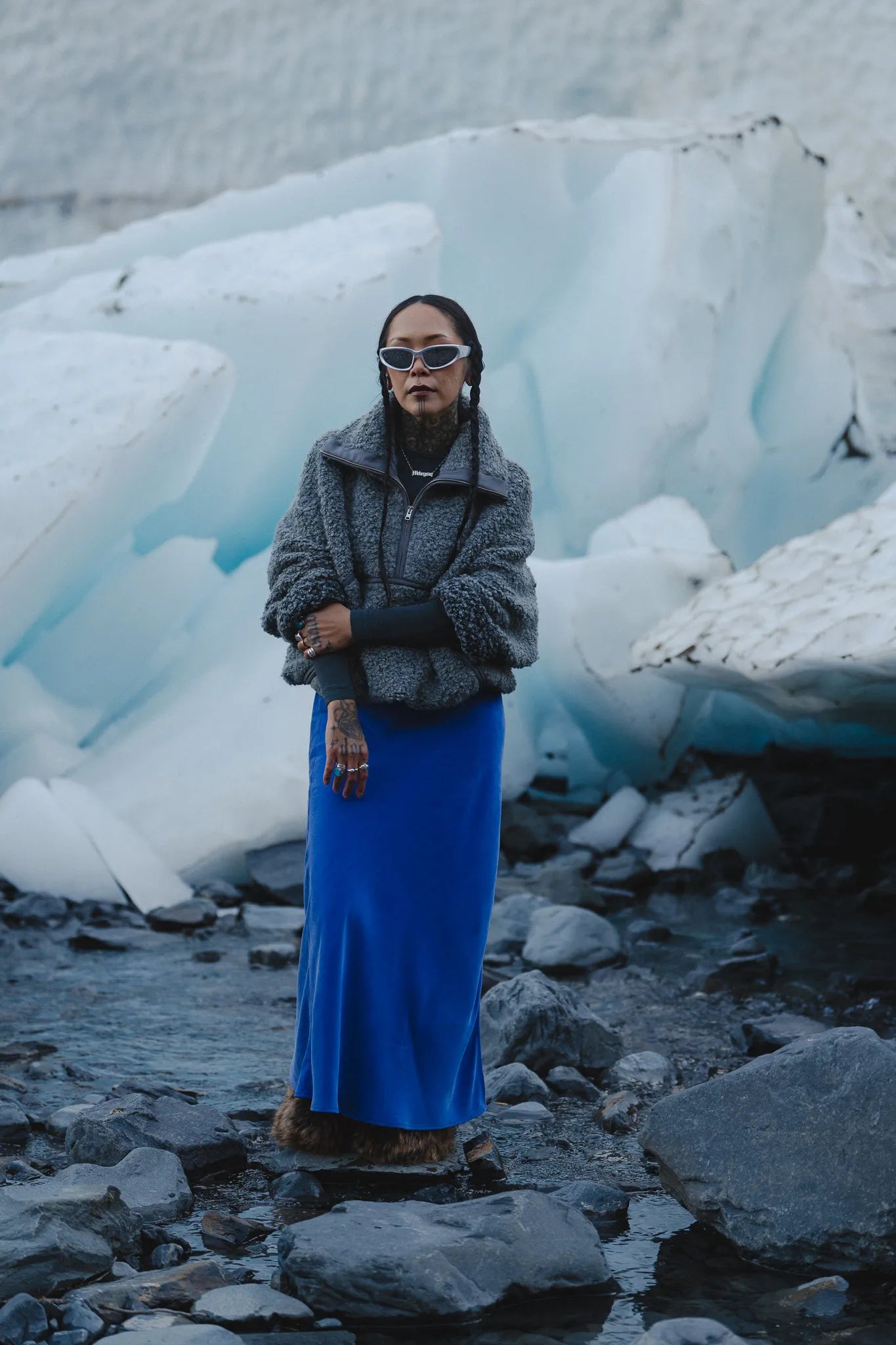 Spódnica Stefa Kobaltowy