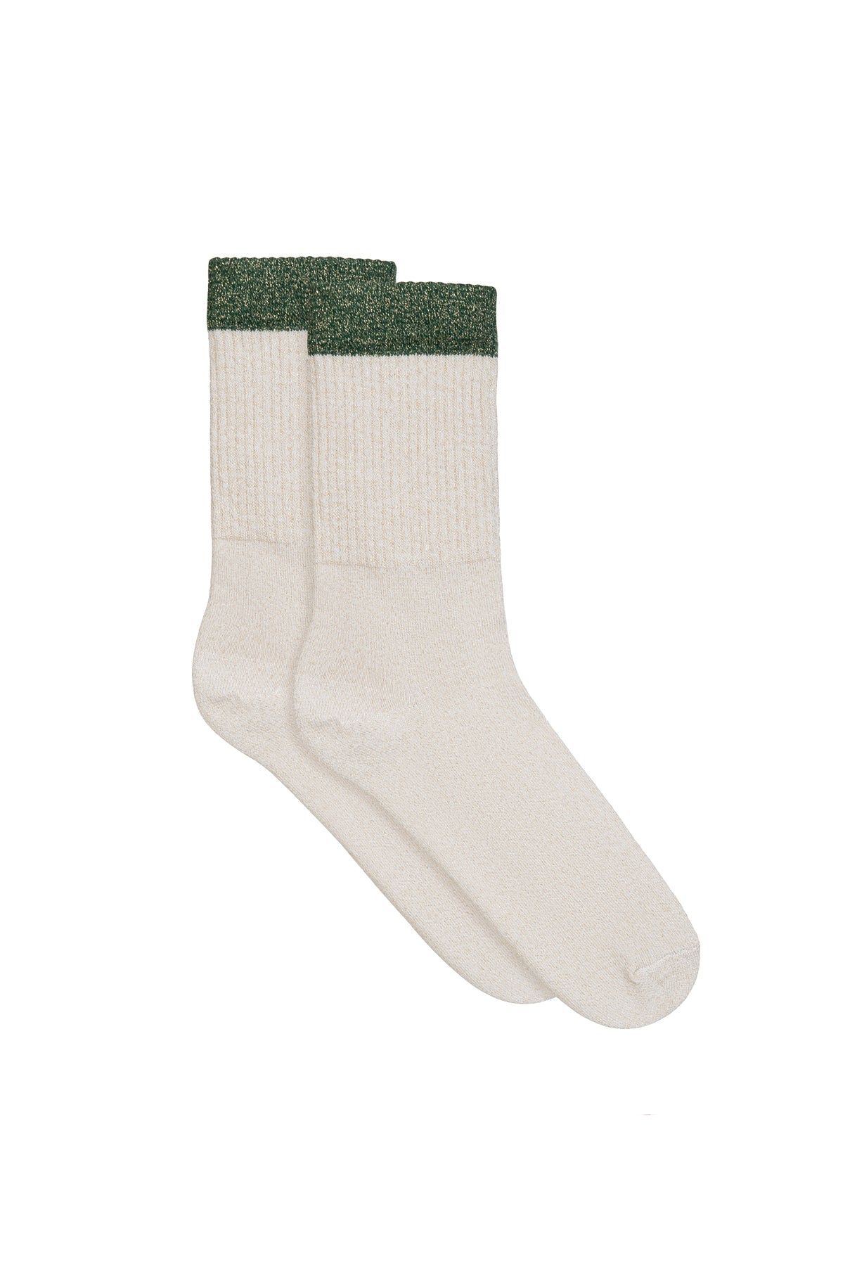 Skarpetki Brydzia Lurex Beżowy