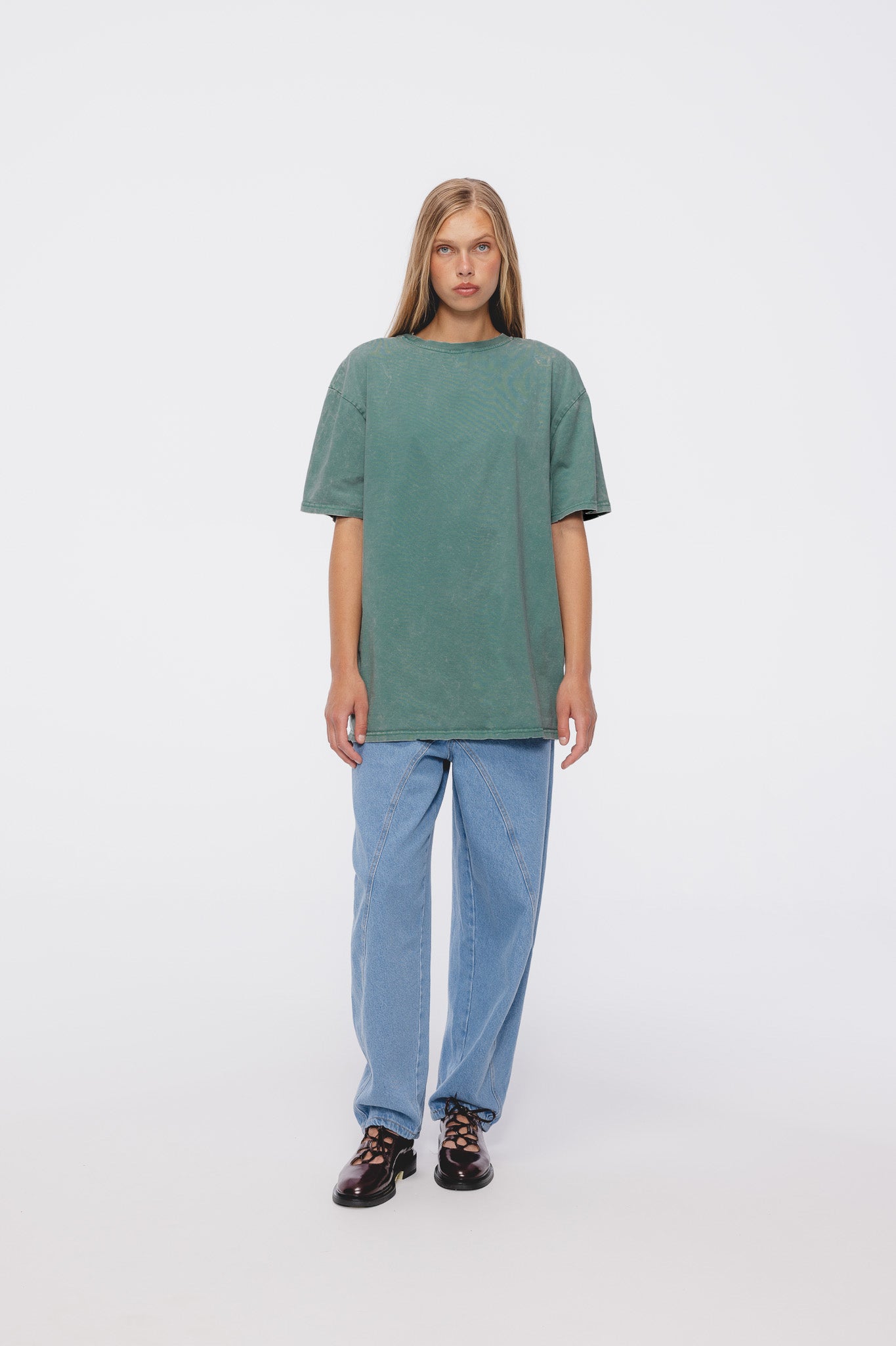 T-shirt Dru Vintage Sprany Zielony