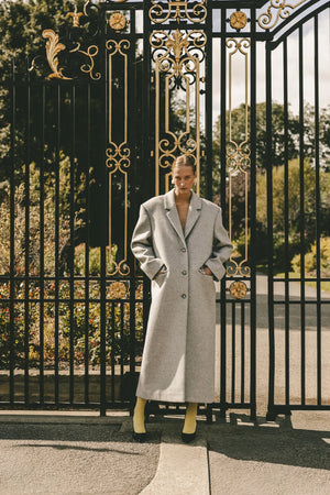 Płaszcz Jadwiga Szary Melanż