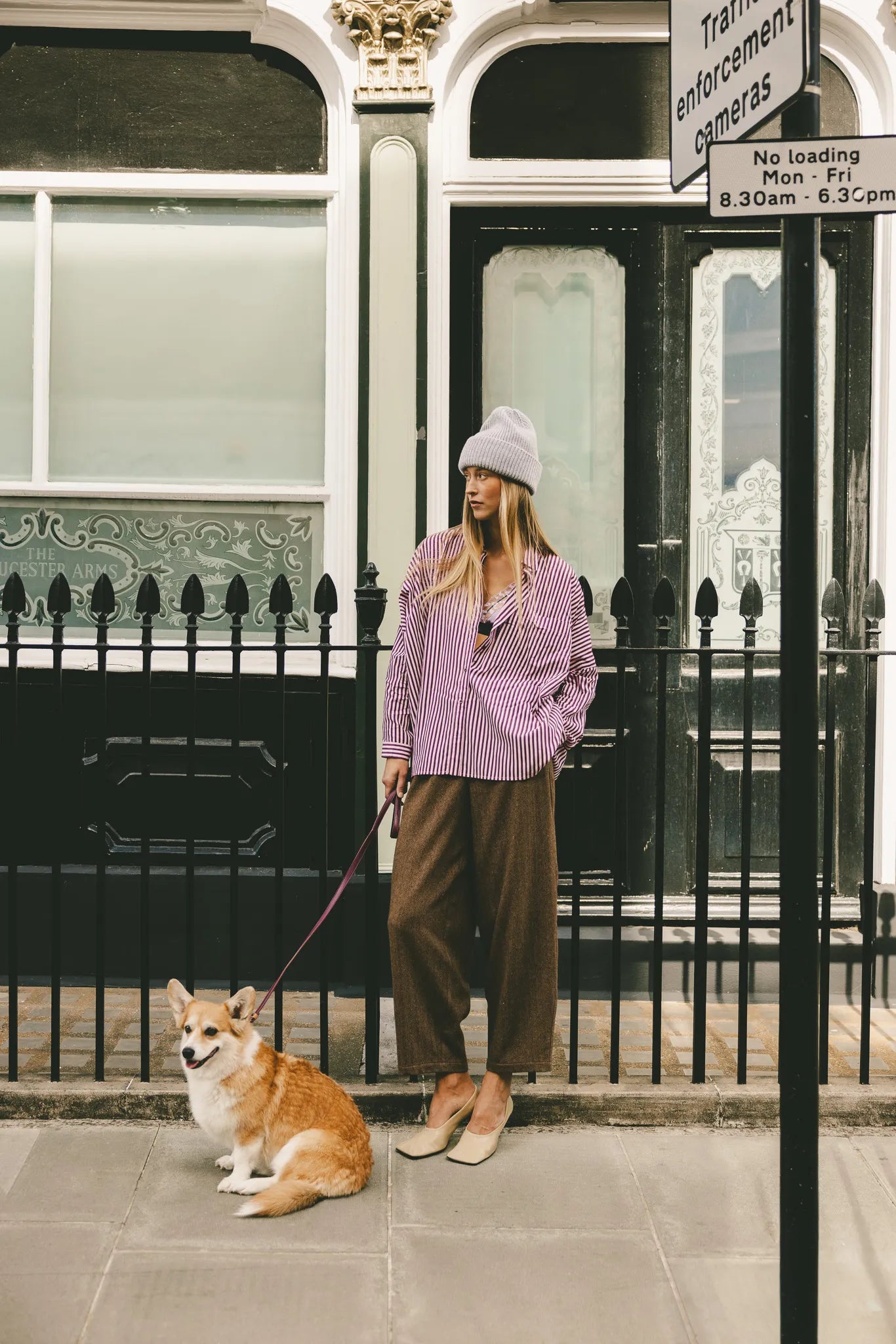 Spodnie Ambrozja Brąz-Multikolor