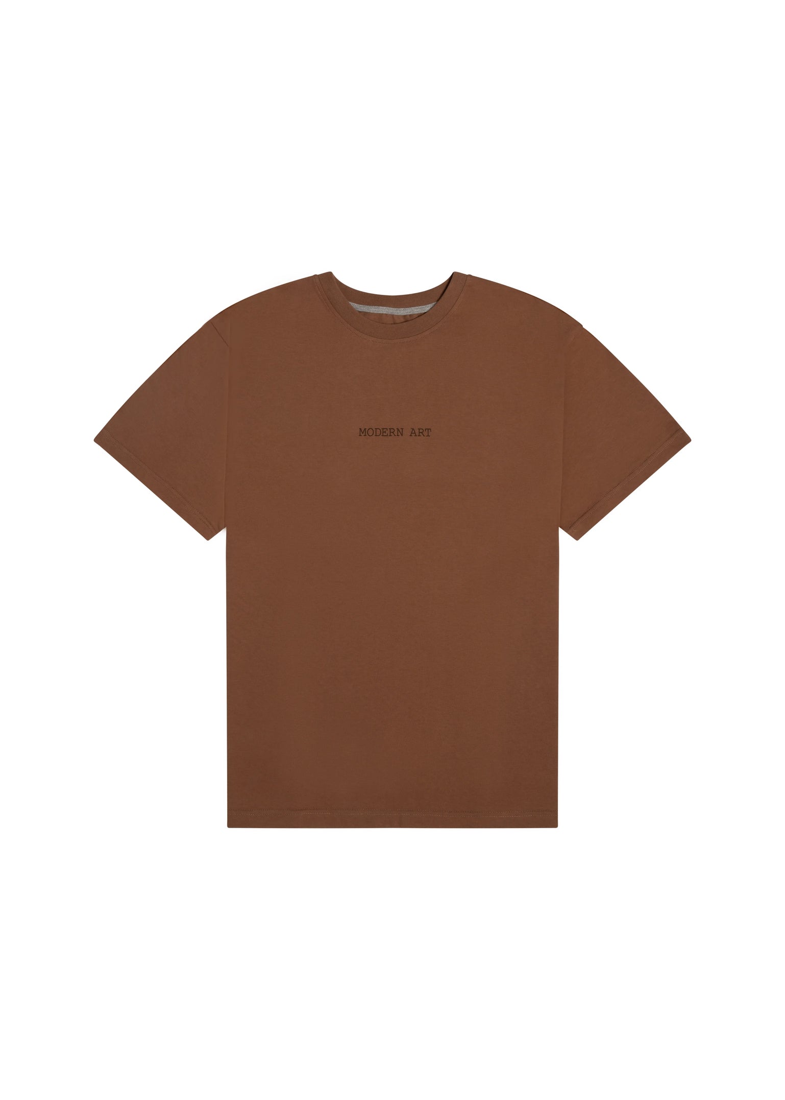 T-shirt Dru Print Orzechowy