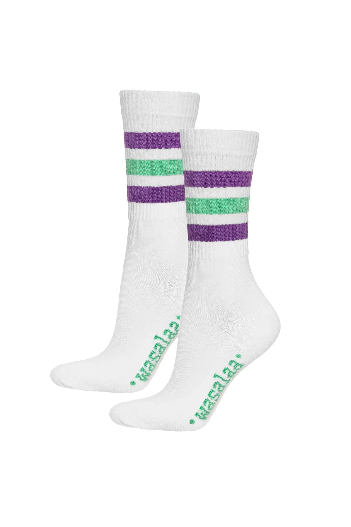 Skarpety Aleksa Fioletowy-Zielony 2-pack