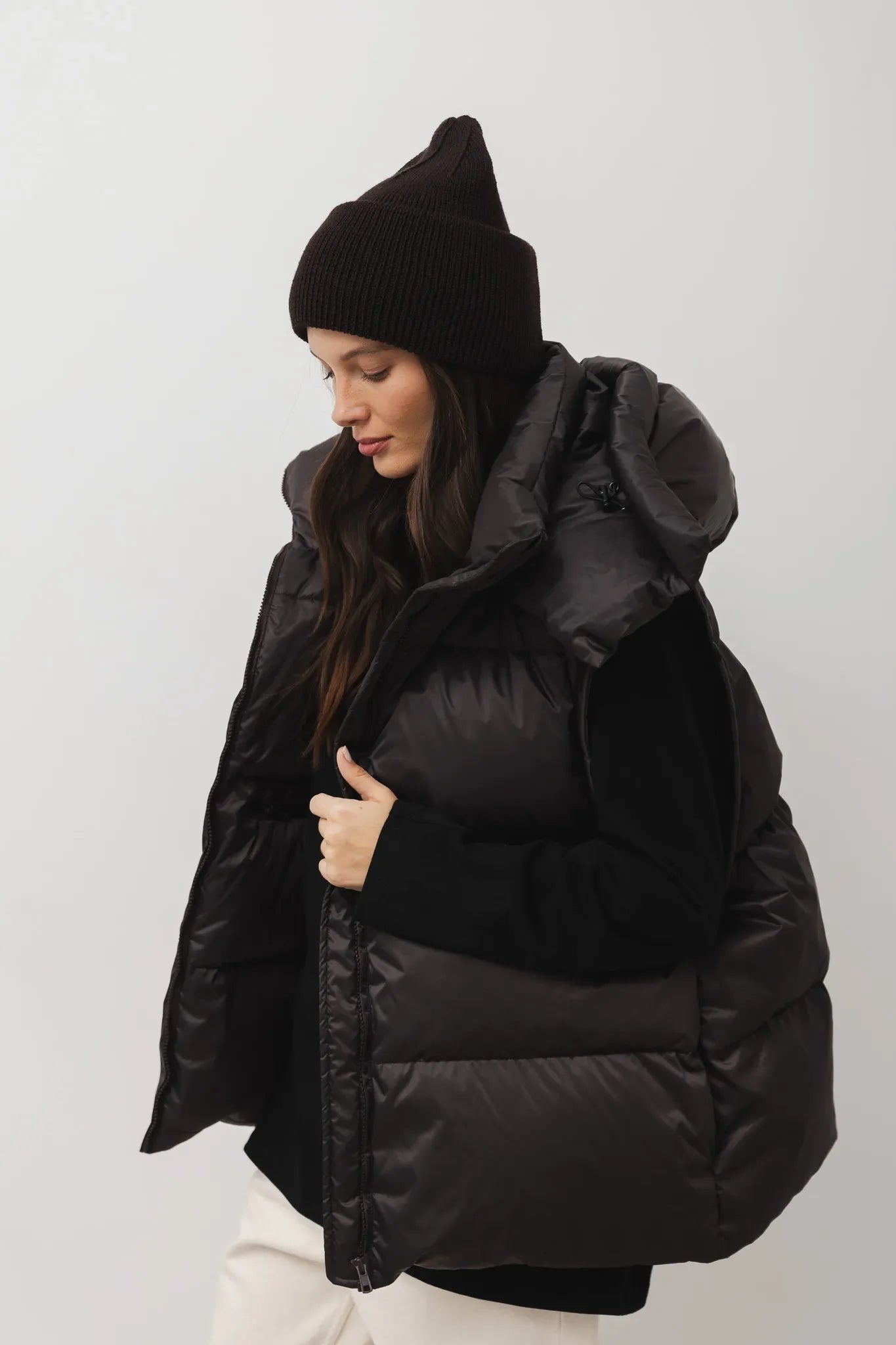 Kurtka puchowa unisex Gracjana Brązowy