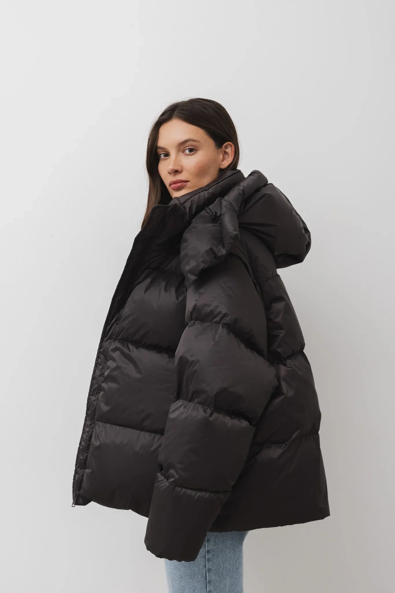 Kurtka puchowa unisex Gracjana Brązowy