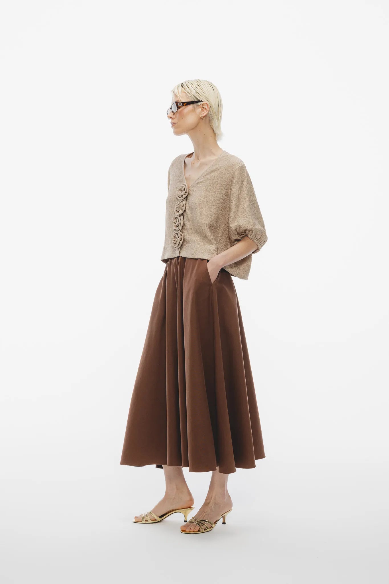 Koszula Gloria Rose Beżowy