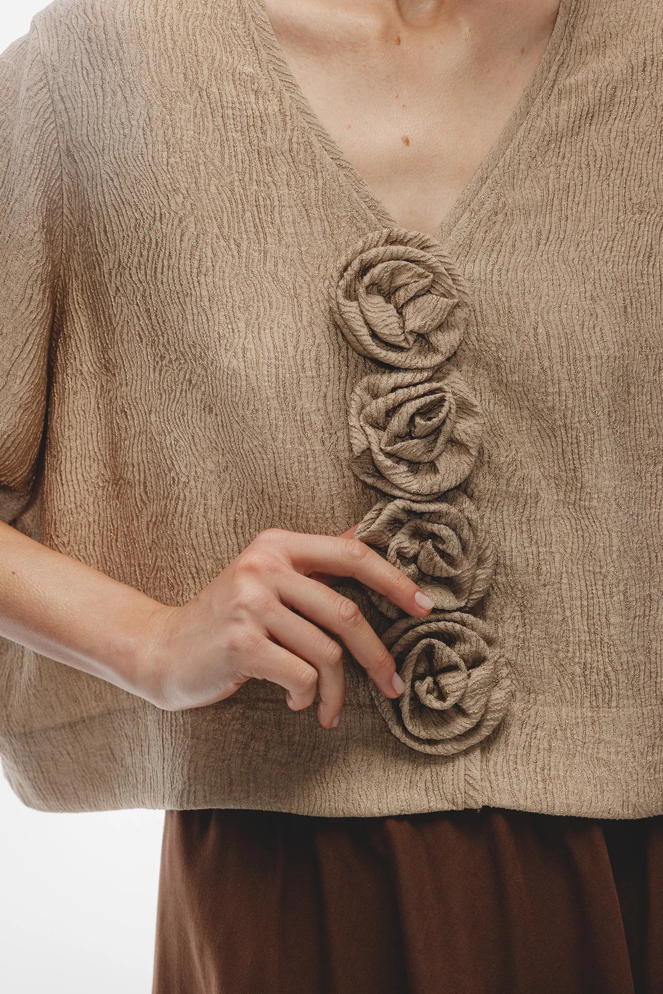 Koszula Gloria Rose Beżowy