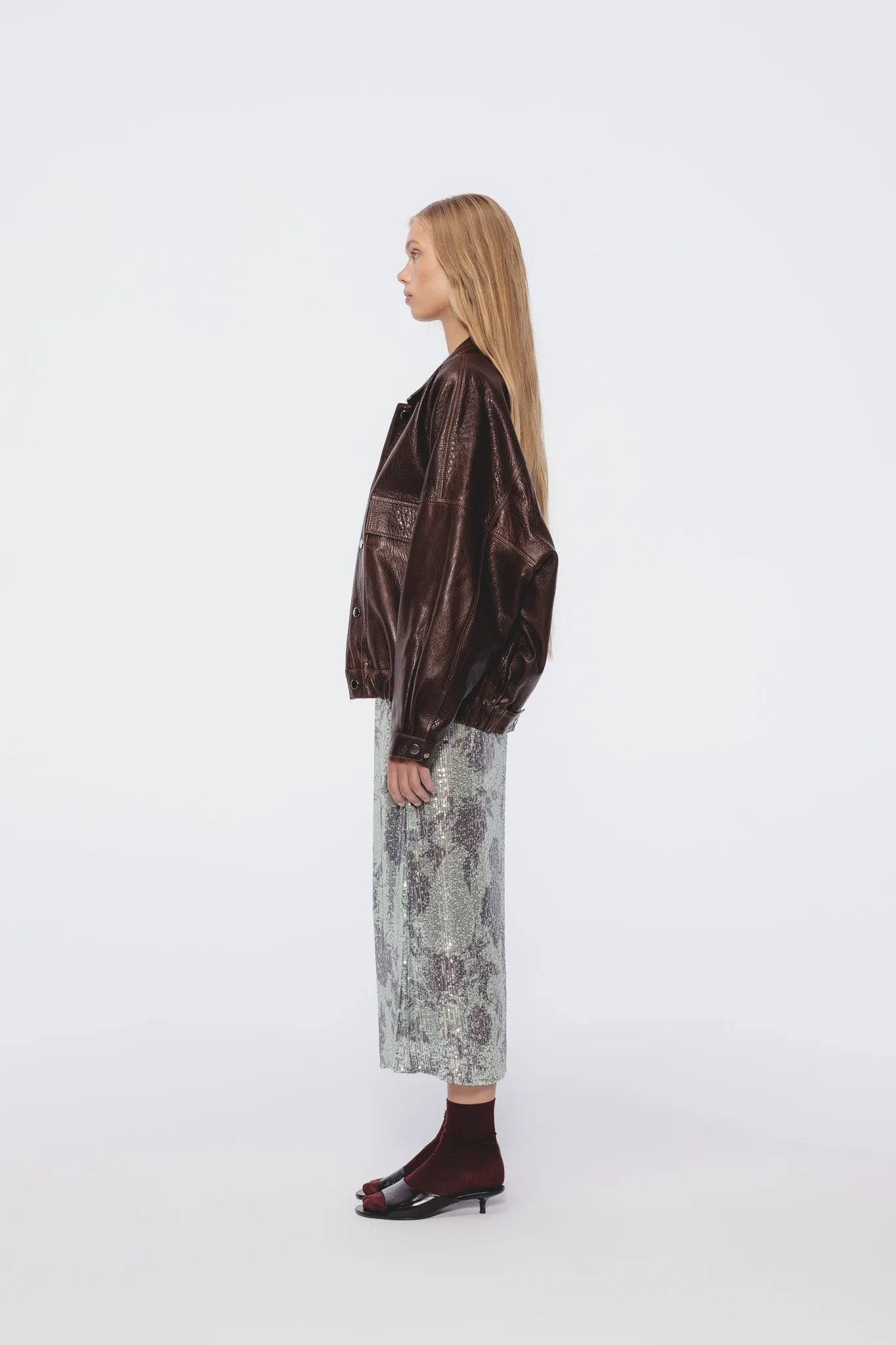 Spódnica cekinowa Stella Pistacjowy