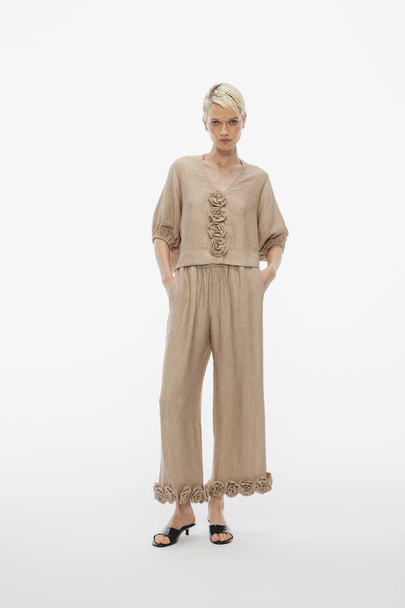 Spodnie Sawa Rose Beżowy