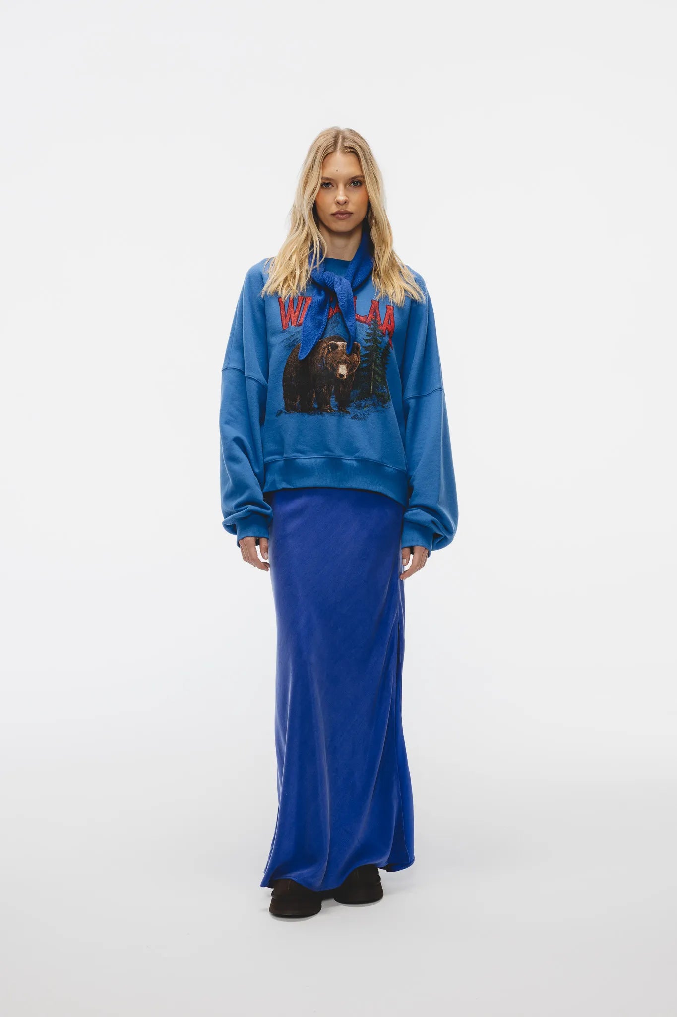 Chusta Iris Niebieski