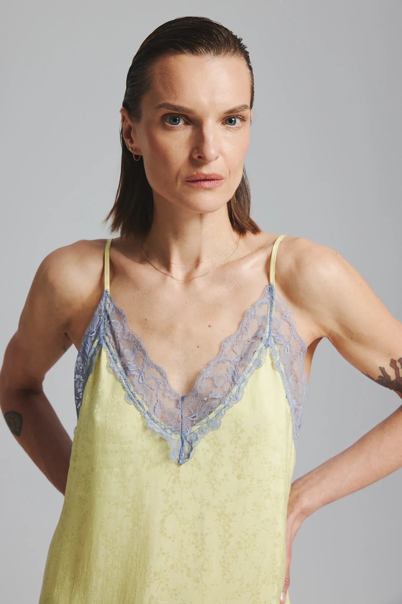 Sukienka Anya Lace Limonkowy