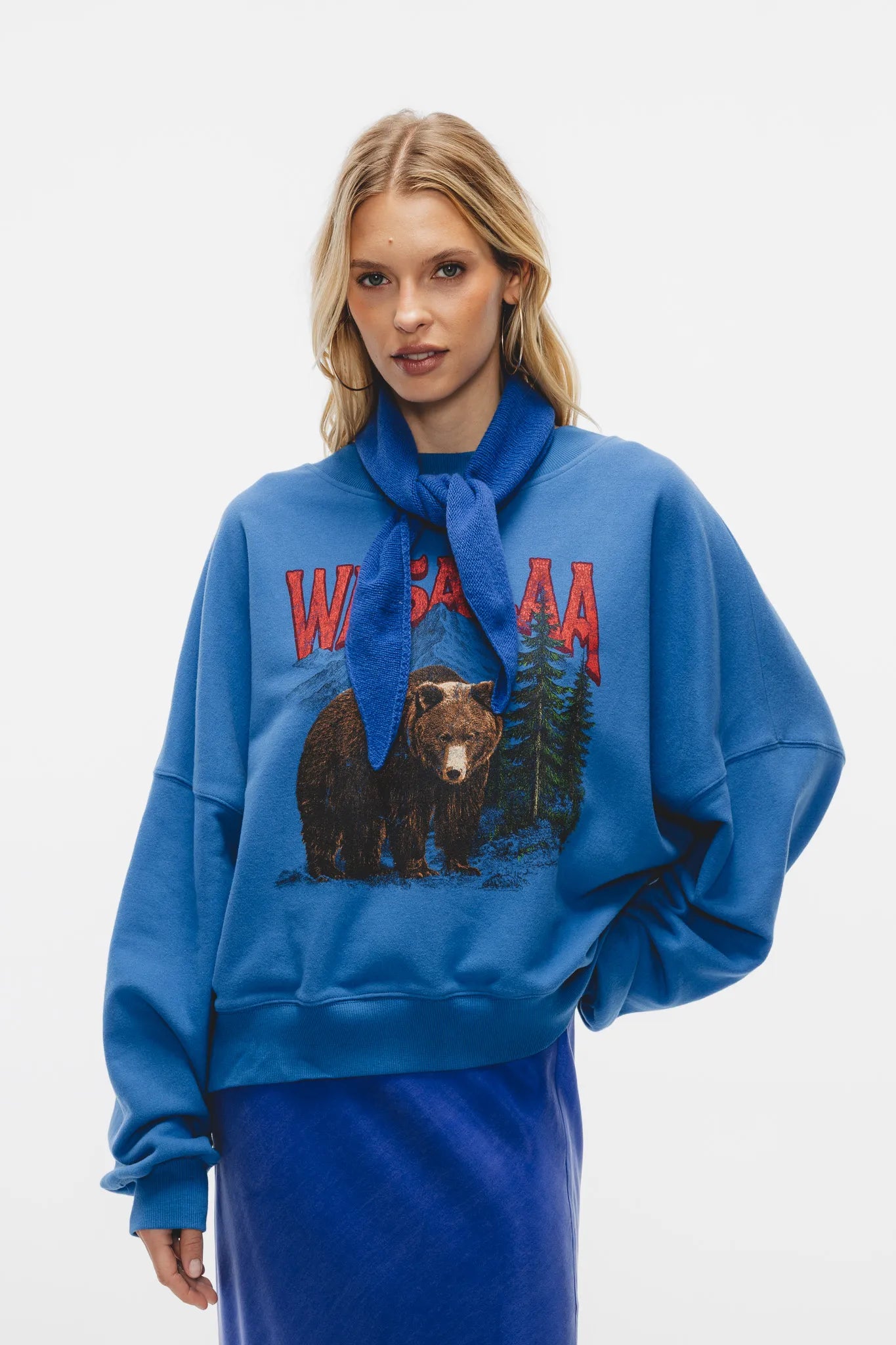 Chusta Iris Niebieski