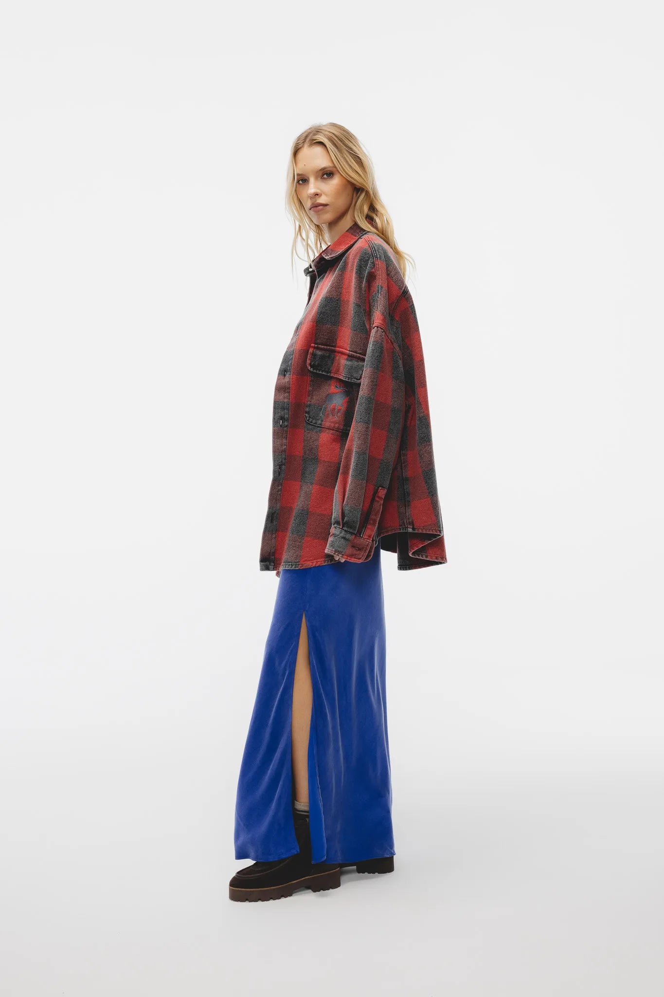 Katana Elfi Haft Czerwony-Szary