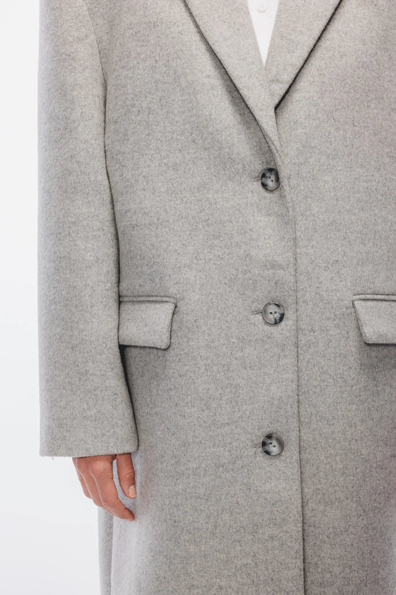 Płaszcz Jadwiga Szary Melanż