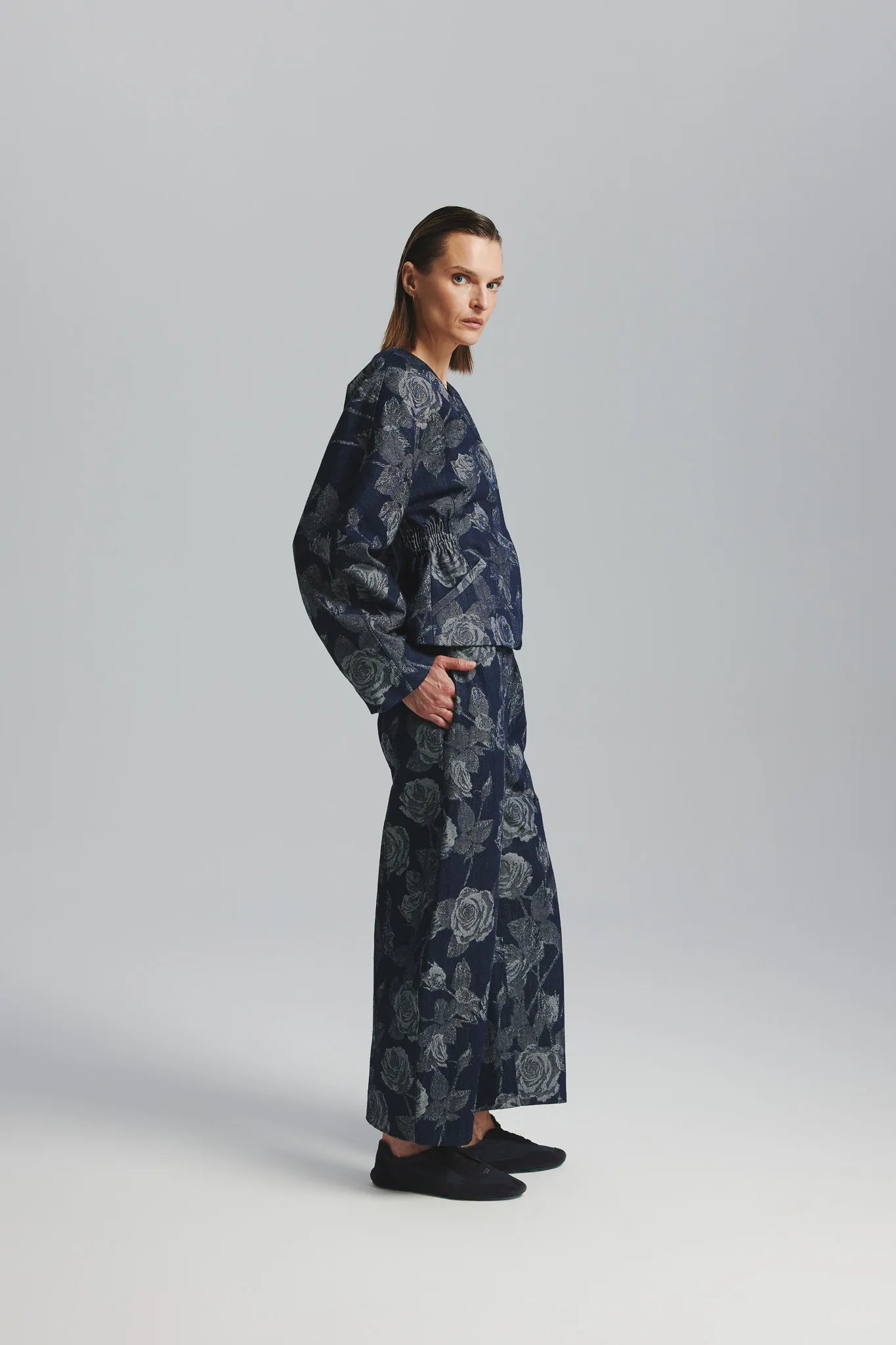 Spodnie Nia Ciemny Granatowy