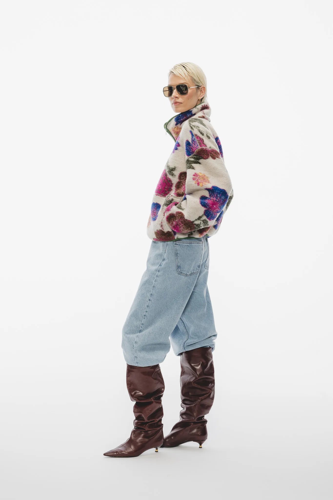 Bluza Karli Teddy Beż-Multikolor