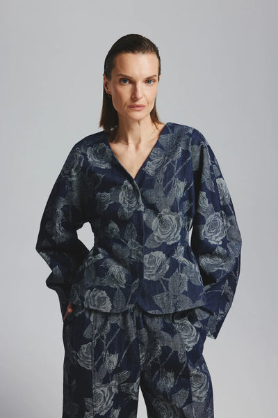 Marynarka Dobromira Ciemny Granatowy