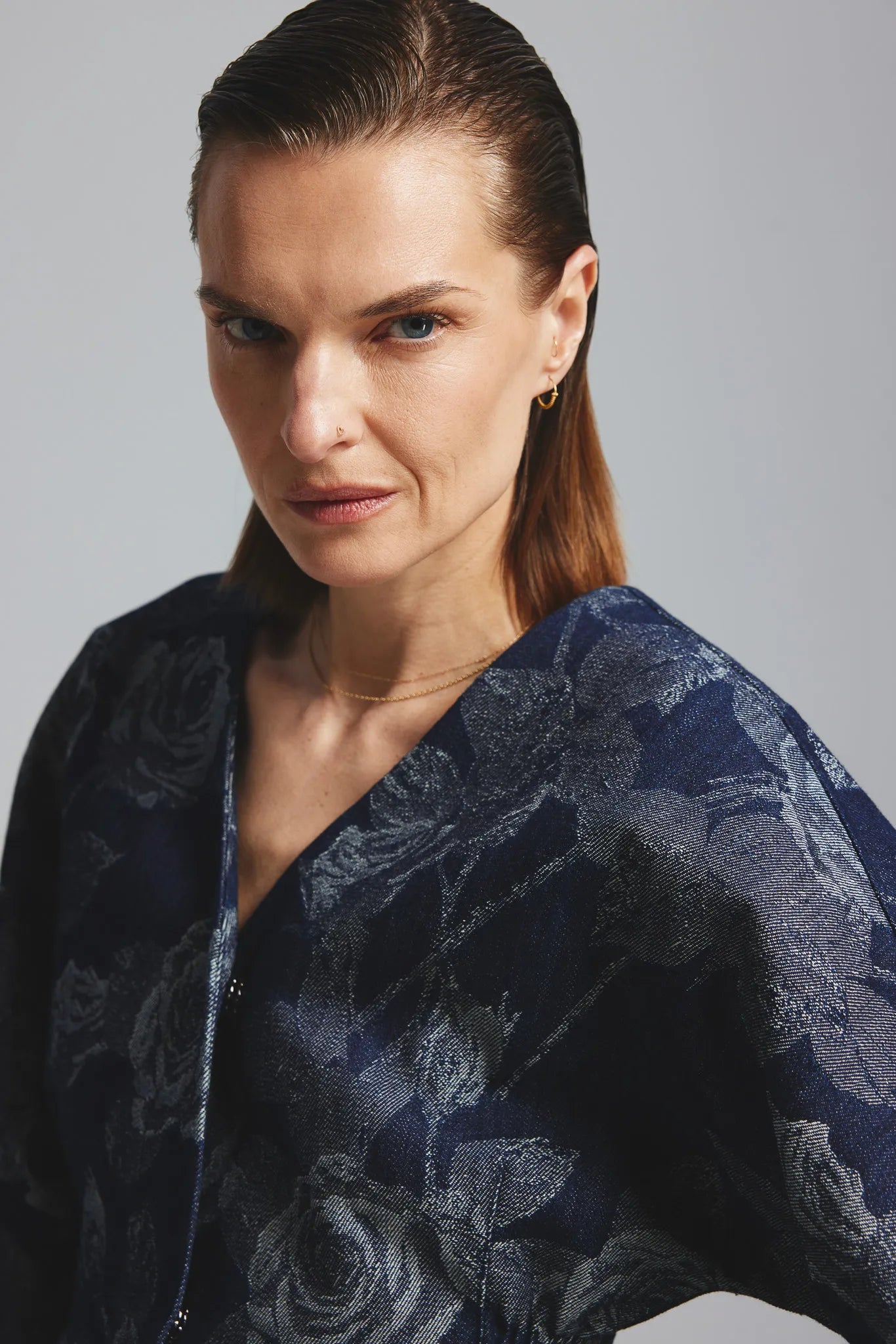 Marynarka Dobromira Ciemny Granatowy