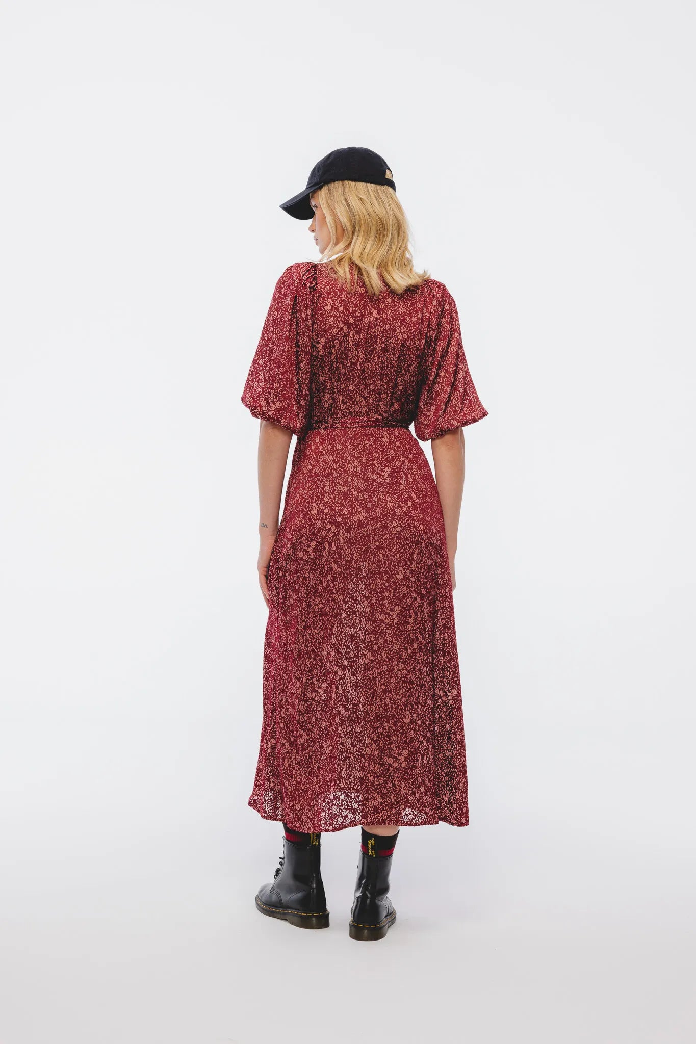 Sukienka Mary Bordowo-Różowy