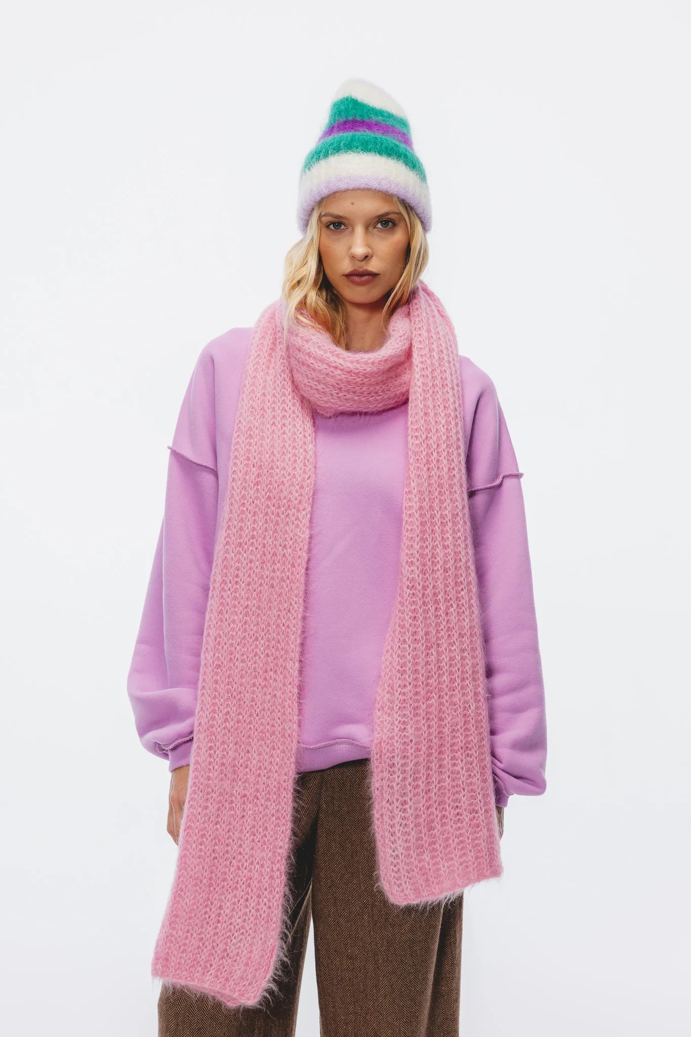 Szalik Penelopa Różowy