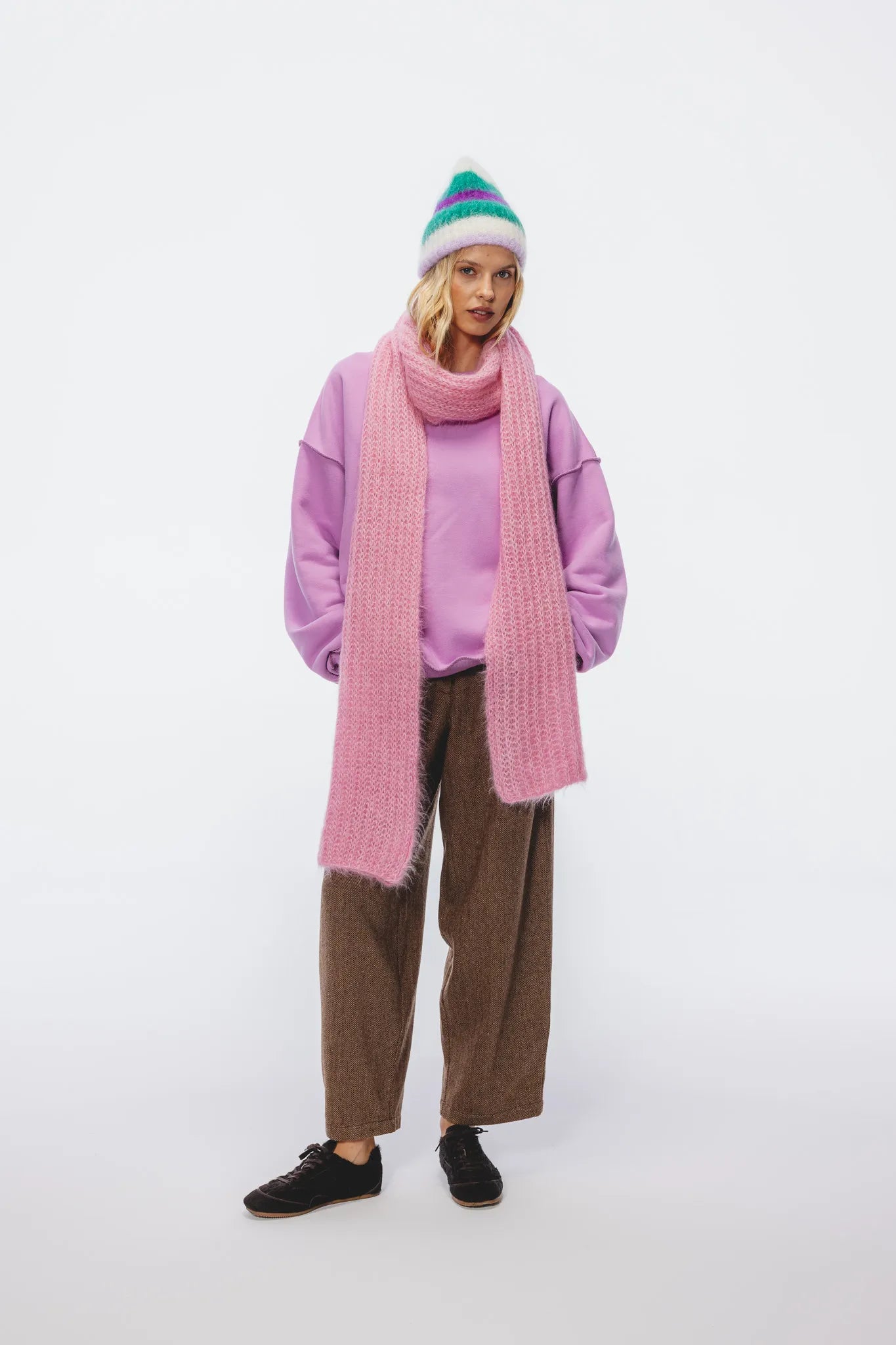 Szalik Penelopa Różowy