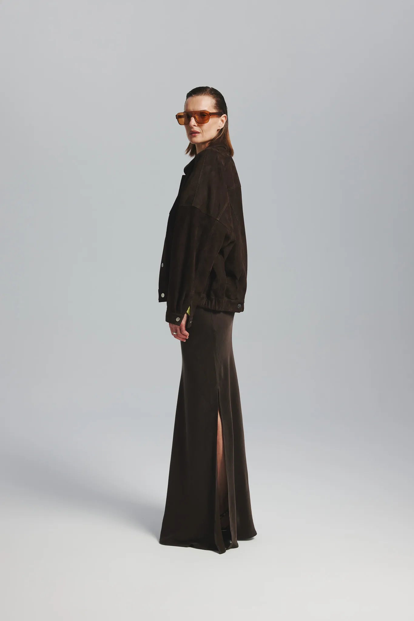 Spódnica Stefa Czekoladowy