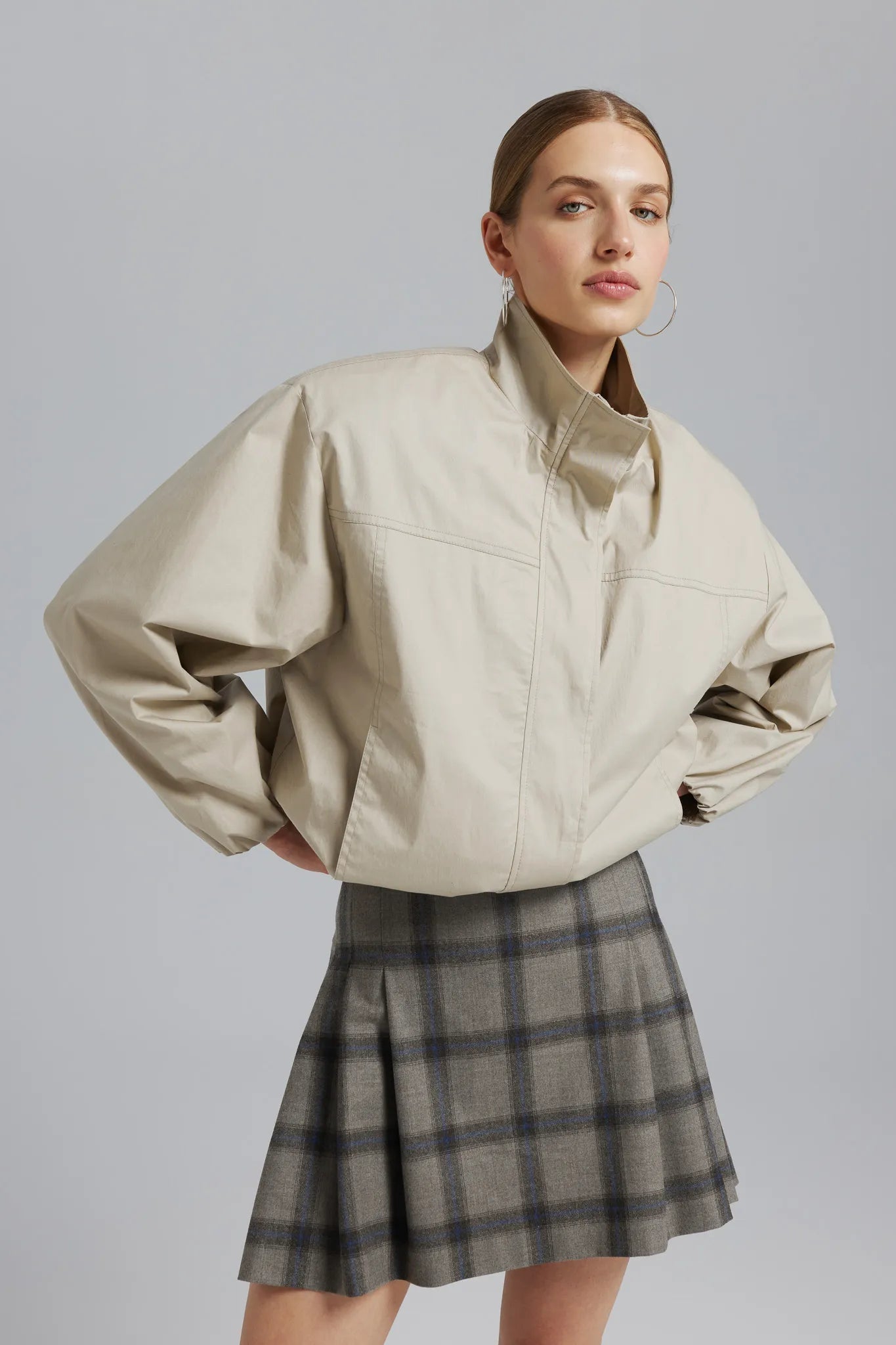 Spódniczka Radochna Check Szary