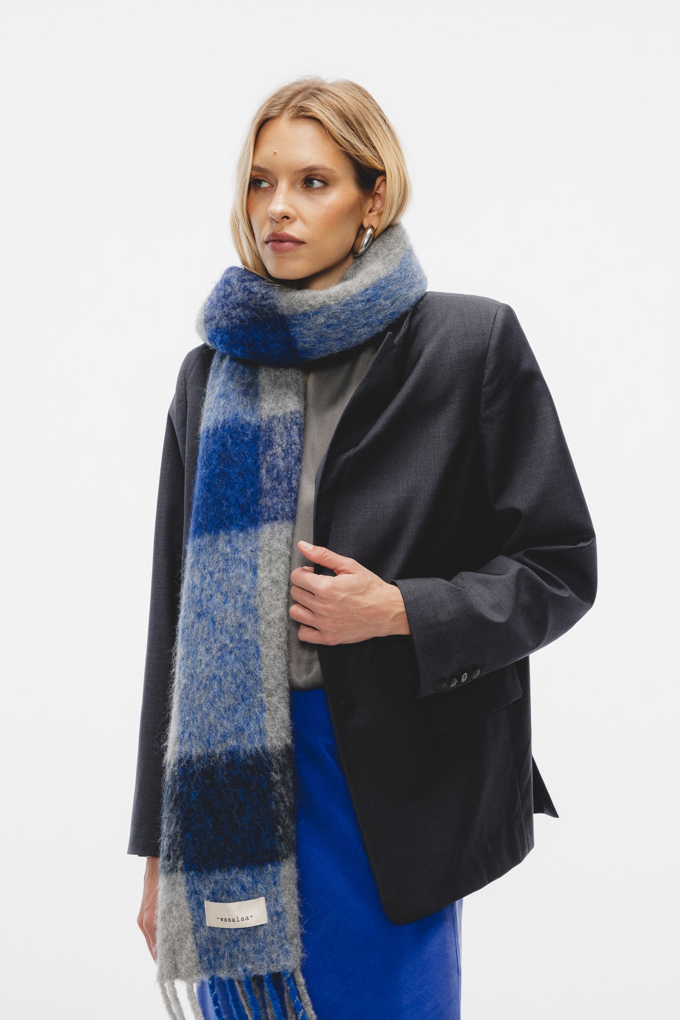 Szalik Florencja Granatowy