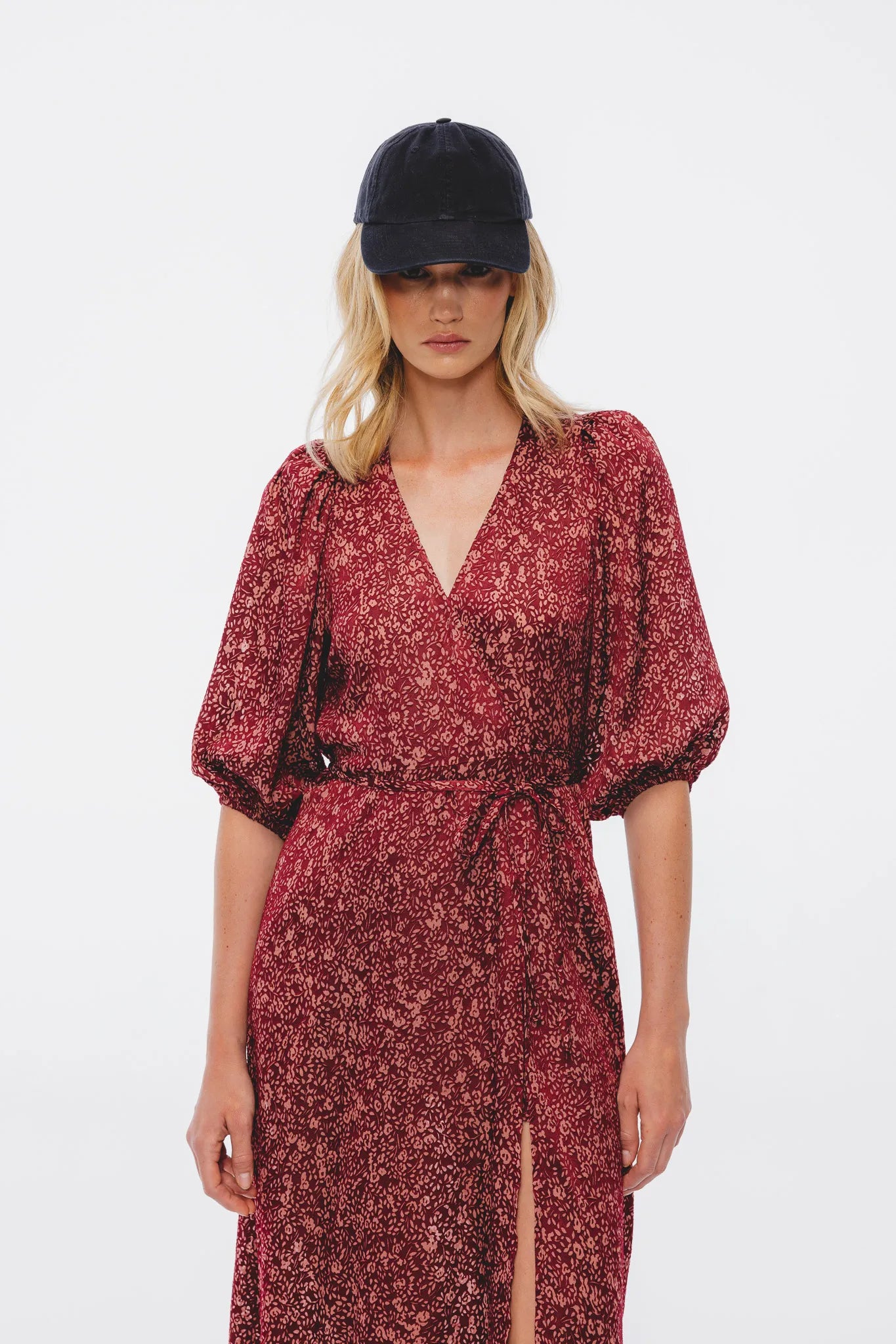 Sukienka Mary Bordowo-Różowy