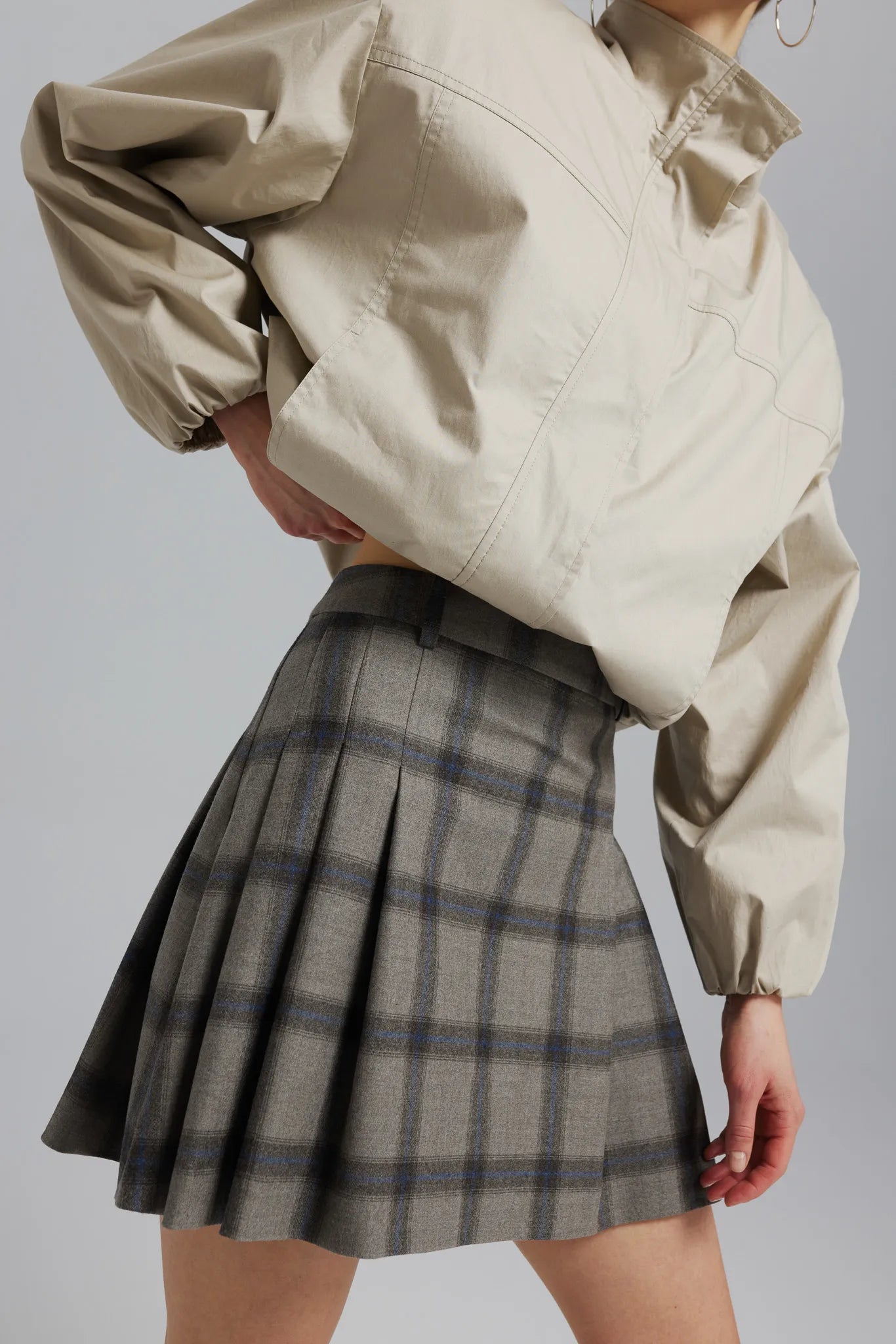 Spódniczka Radochna Check Szary