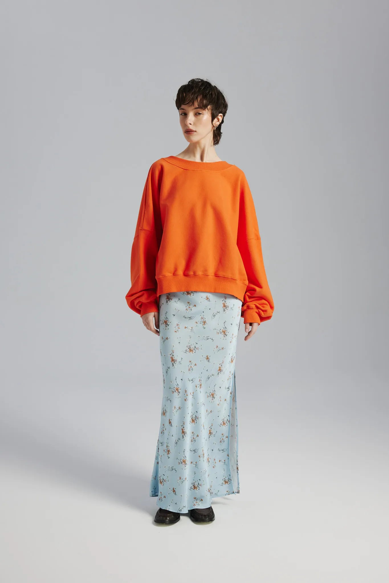 Spódnica Sami Print Jasny Błękitny